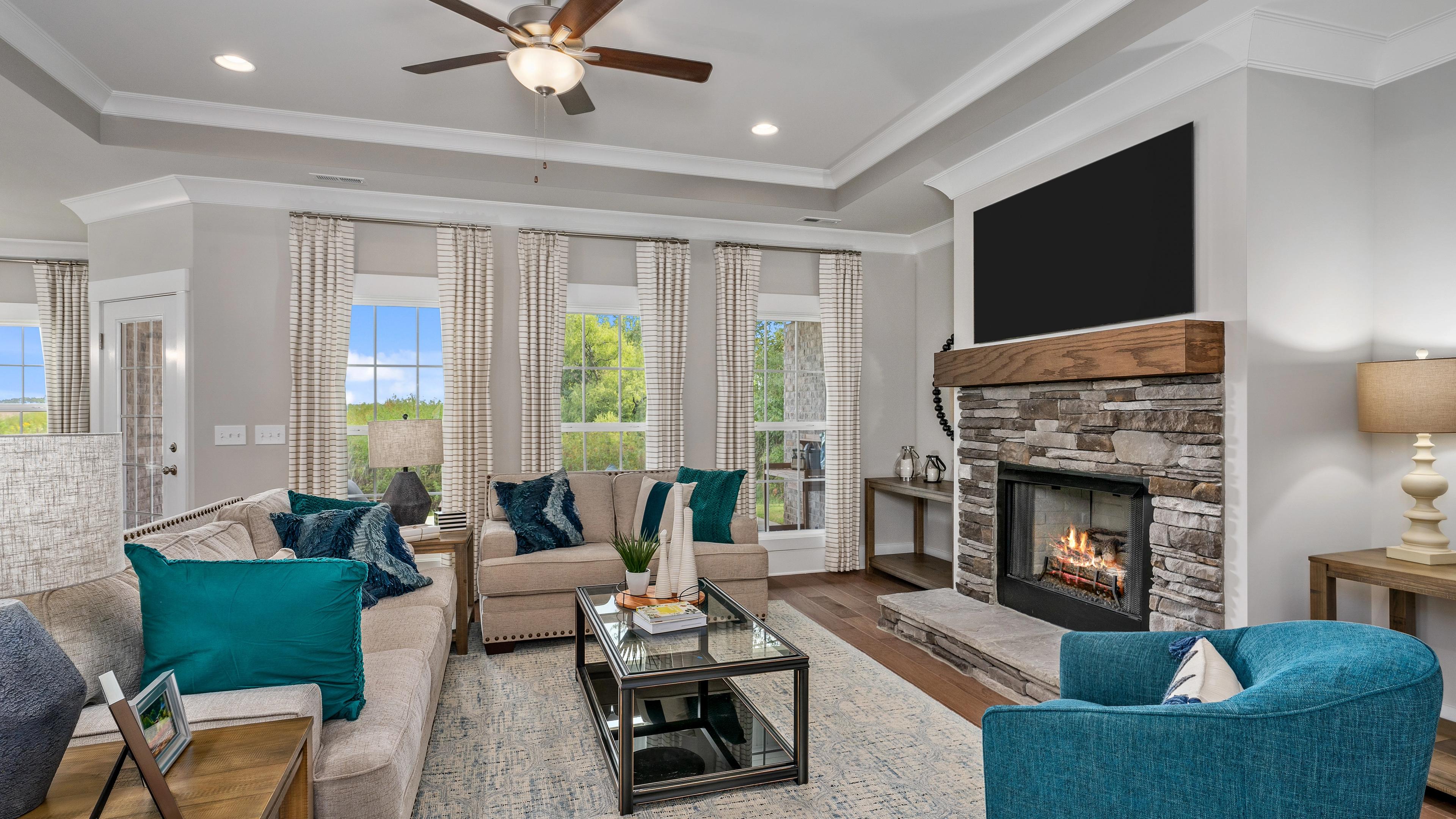 Kendall Downs Living Room with views