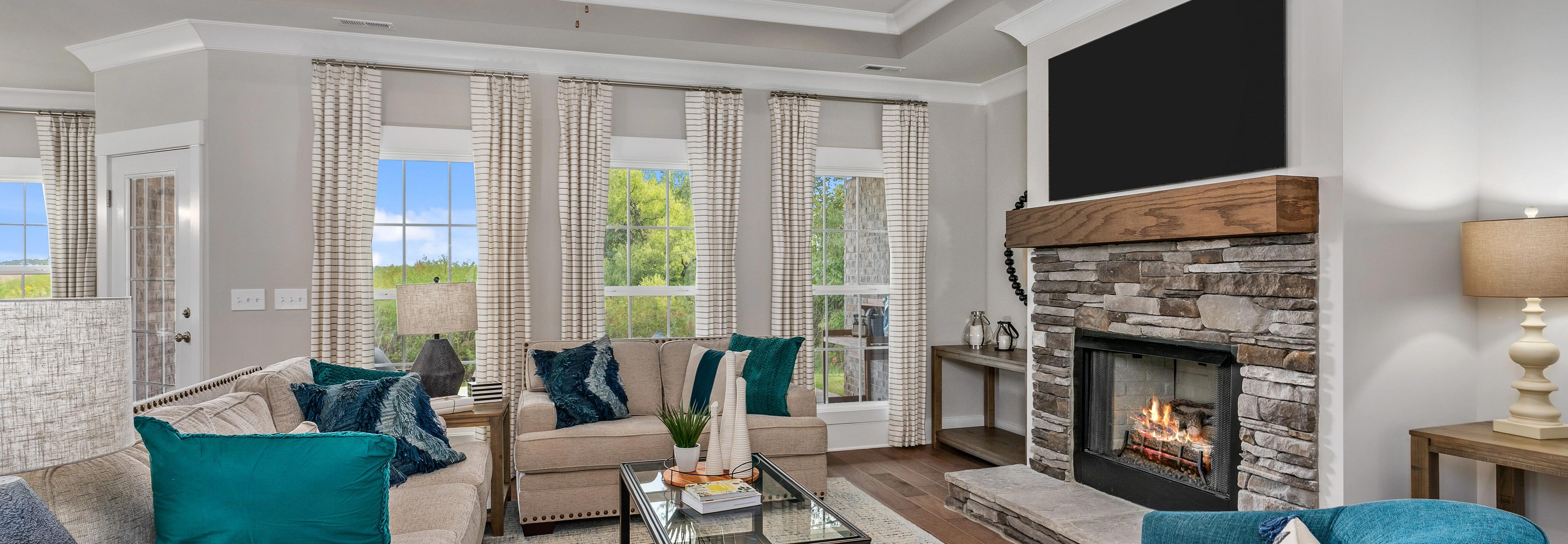 Kendall Downs Living Room with views