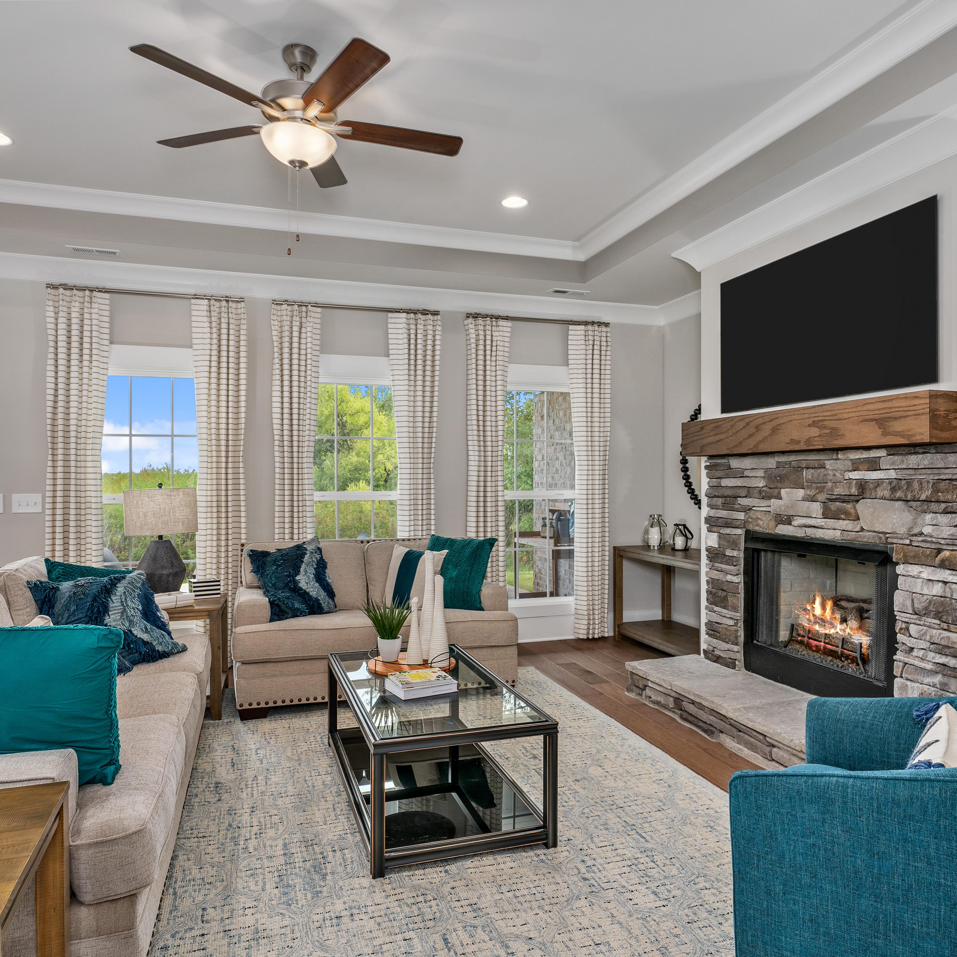 Kendall Downs Living Room with views