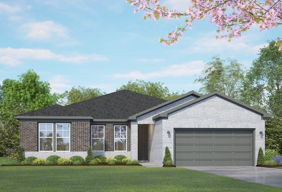 Exterior view of Davidson Homes' The Rockford G Floor Plan