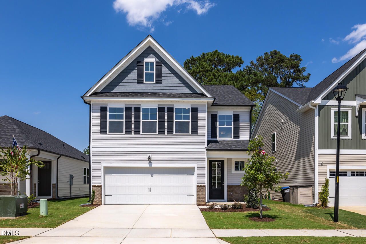Two-story 3-bedroom home with 2-car garage, The Gavin A floor plan by Davidson Homes in Gregory Village, Lillington, NC.