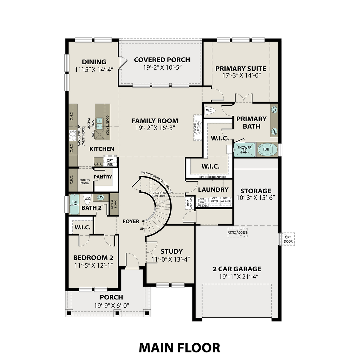 1 - The Victoria A buildable floor plan layout in Davidson Homes' Sierra Vista community.