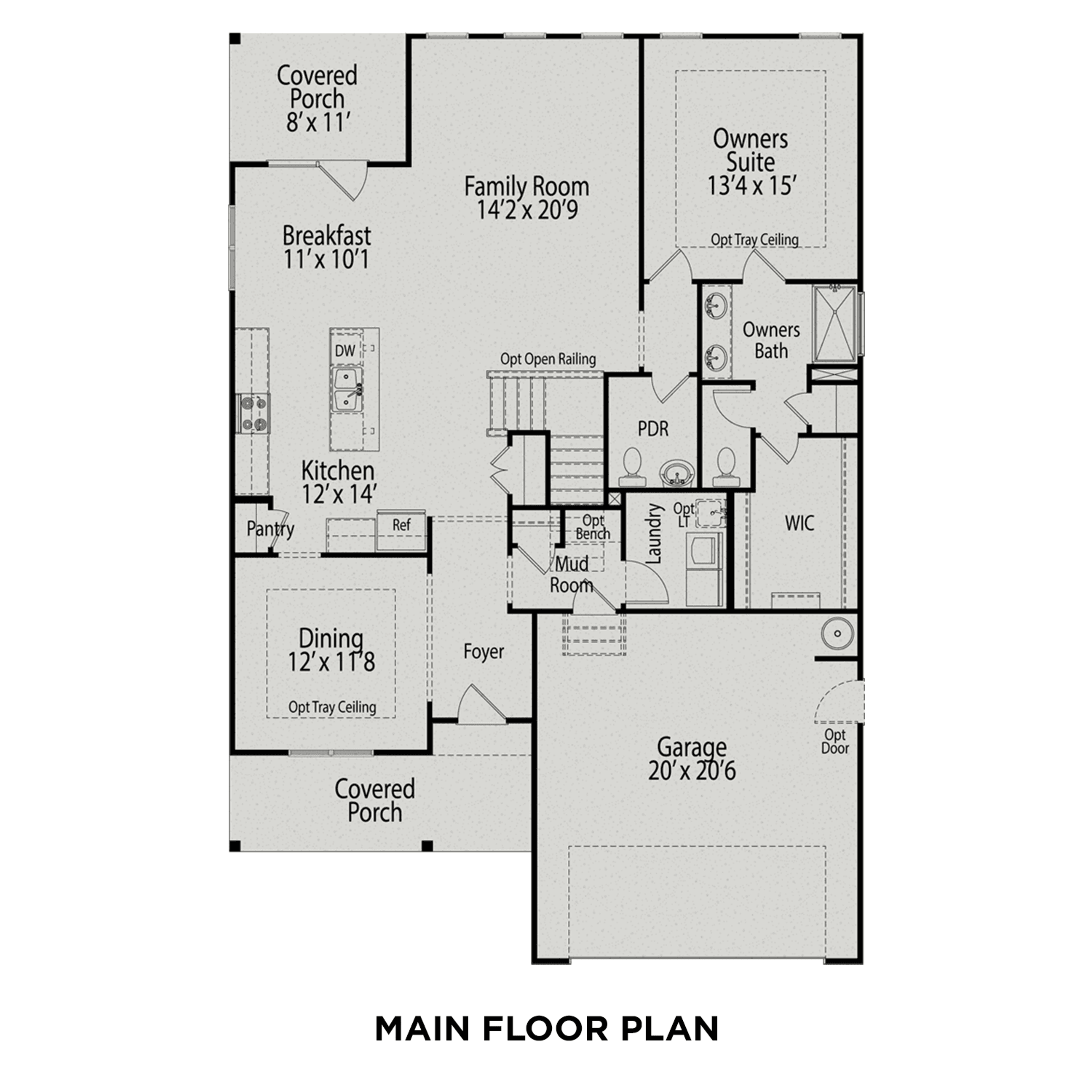 1 - The Ash buildable floor plan layout in Davidson Homes Homes' Wellers Knoll community.