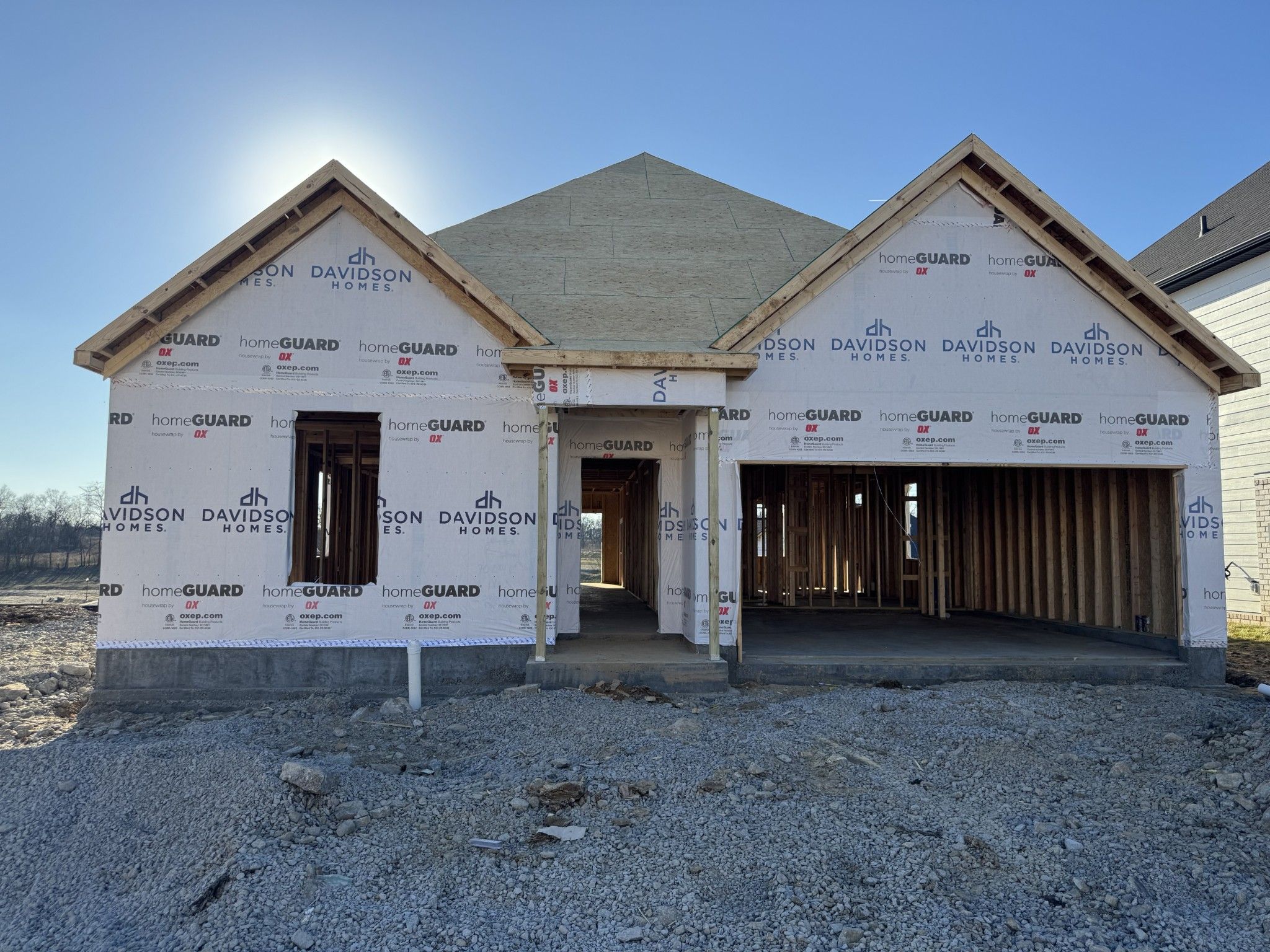 Exterior view of Davidson Homes' New Home at 412 Old Spring Lane