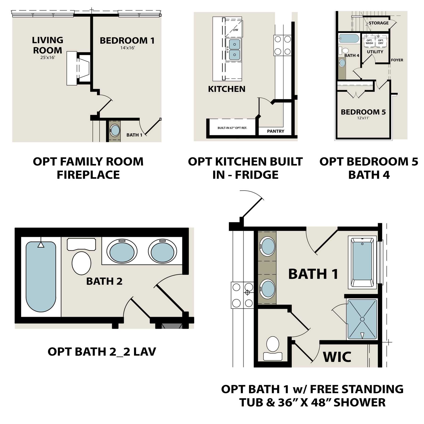 4 - The Ridgeport F buildable floor plan layout in Davidson Homes Homes' Benders Cove community.