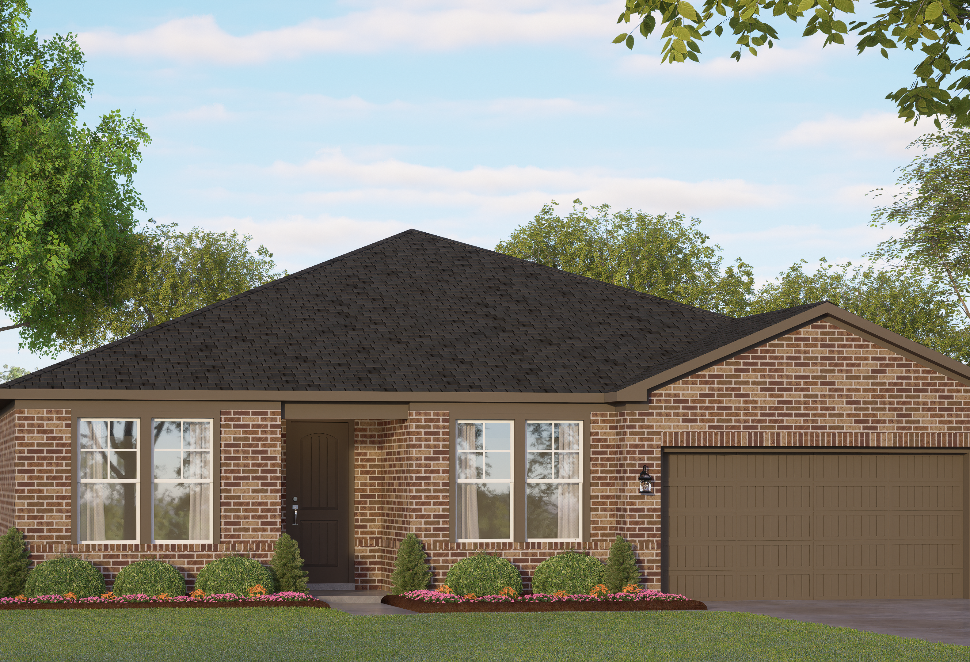 Exterior view of Davidson Homes' The Harrison D Floor Plan