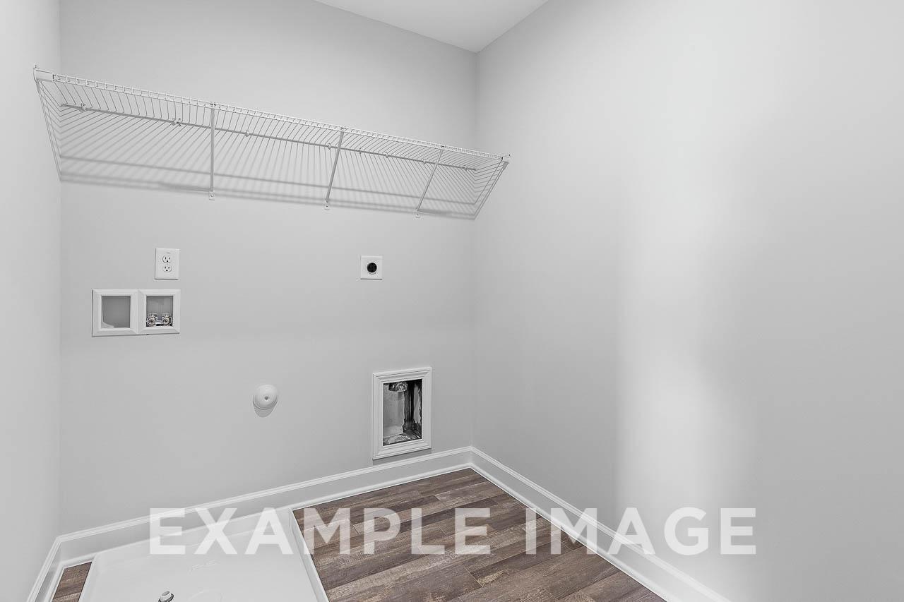 Davidson Homes The Chestnut Plan Laundry Room Unfurnished with Wall Shelving