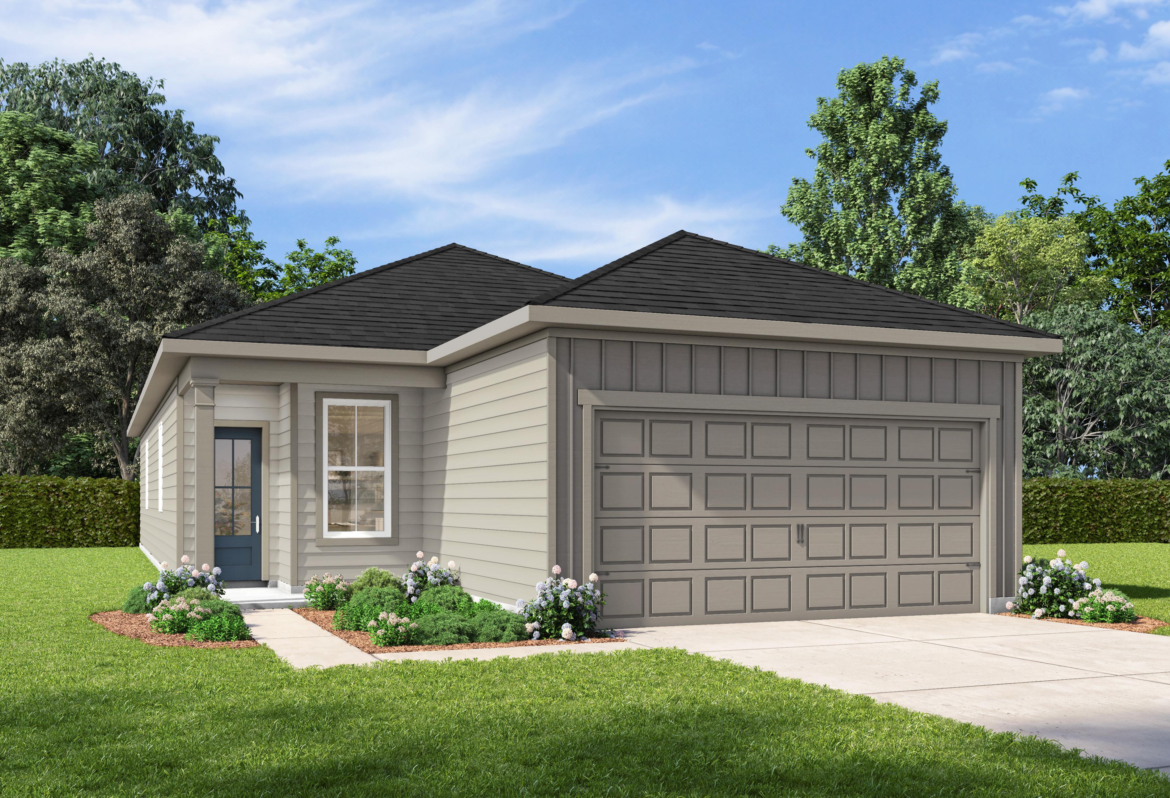 Exterior view of Davidson Homes' The Mesa A Floor Plan