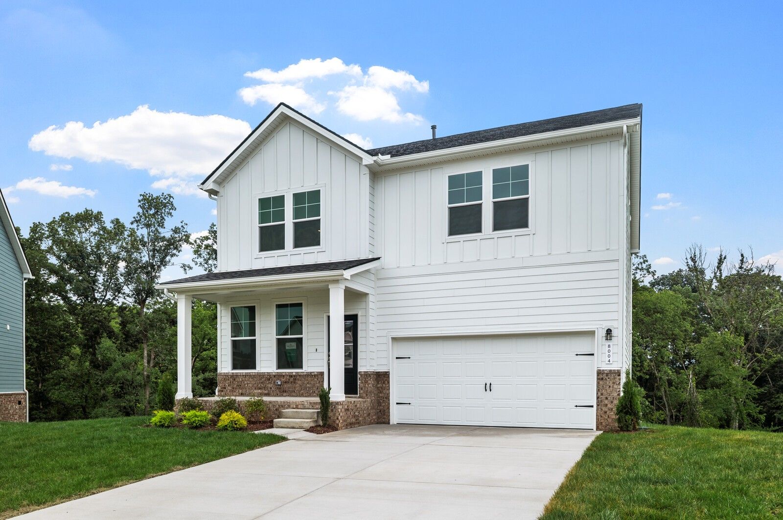 The Logan C by Davidson Homes: 2-story, 3-bedroom house with 2-car garage in Calista Farms, White House, Tennessee.