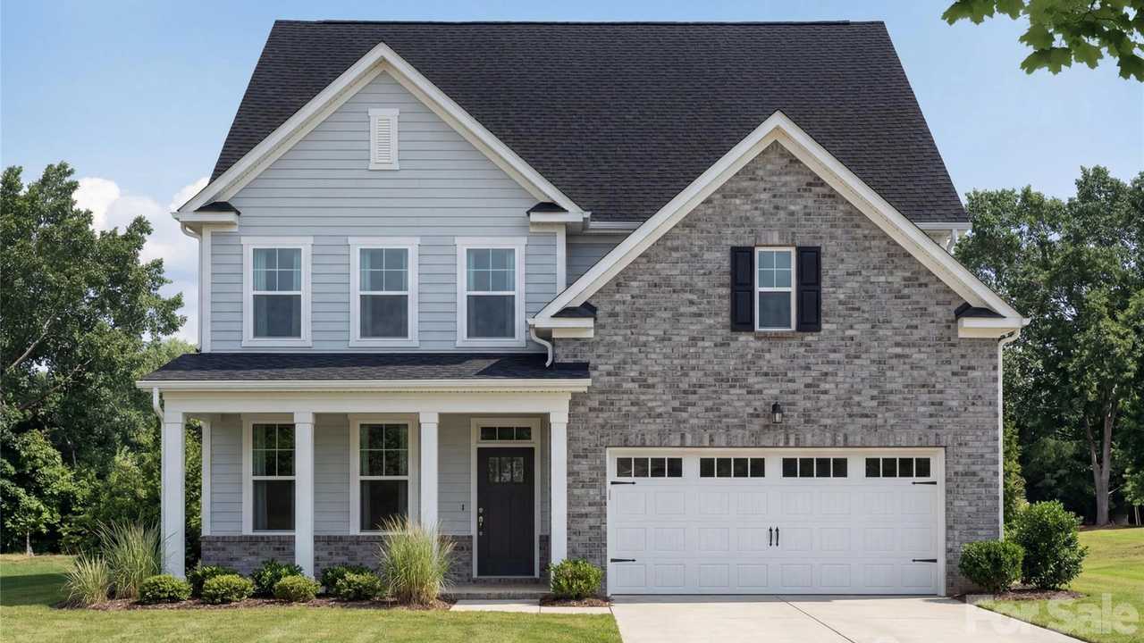 This home — photograph published by the builder