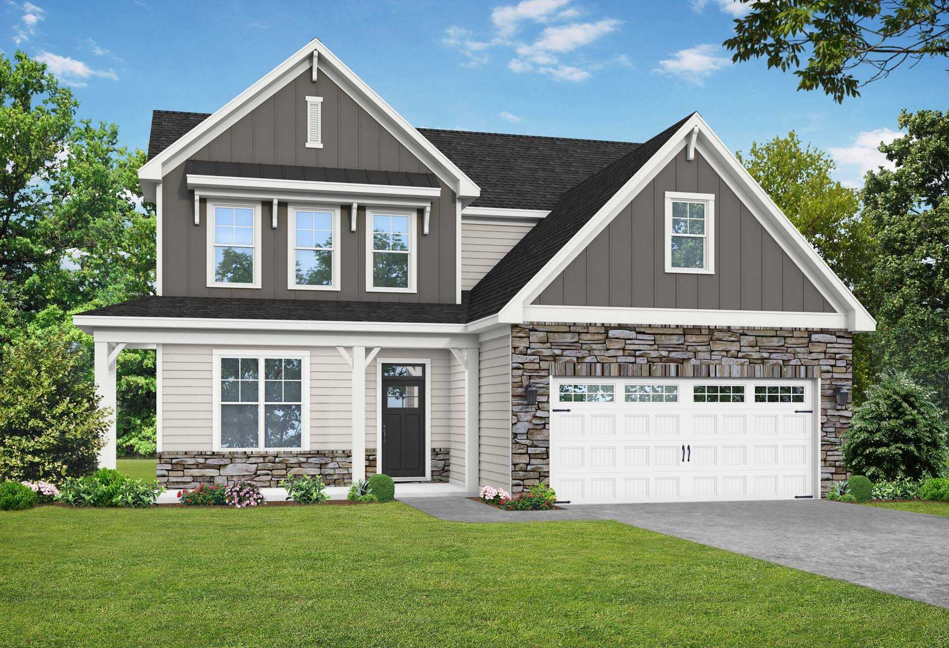 Exterior view of Davidson Homes' The Ash D Floor Plan