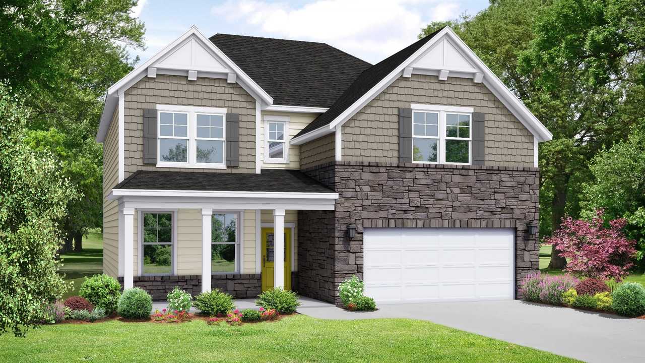This home — photograph published by the builder