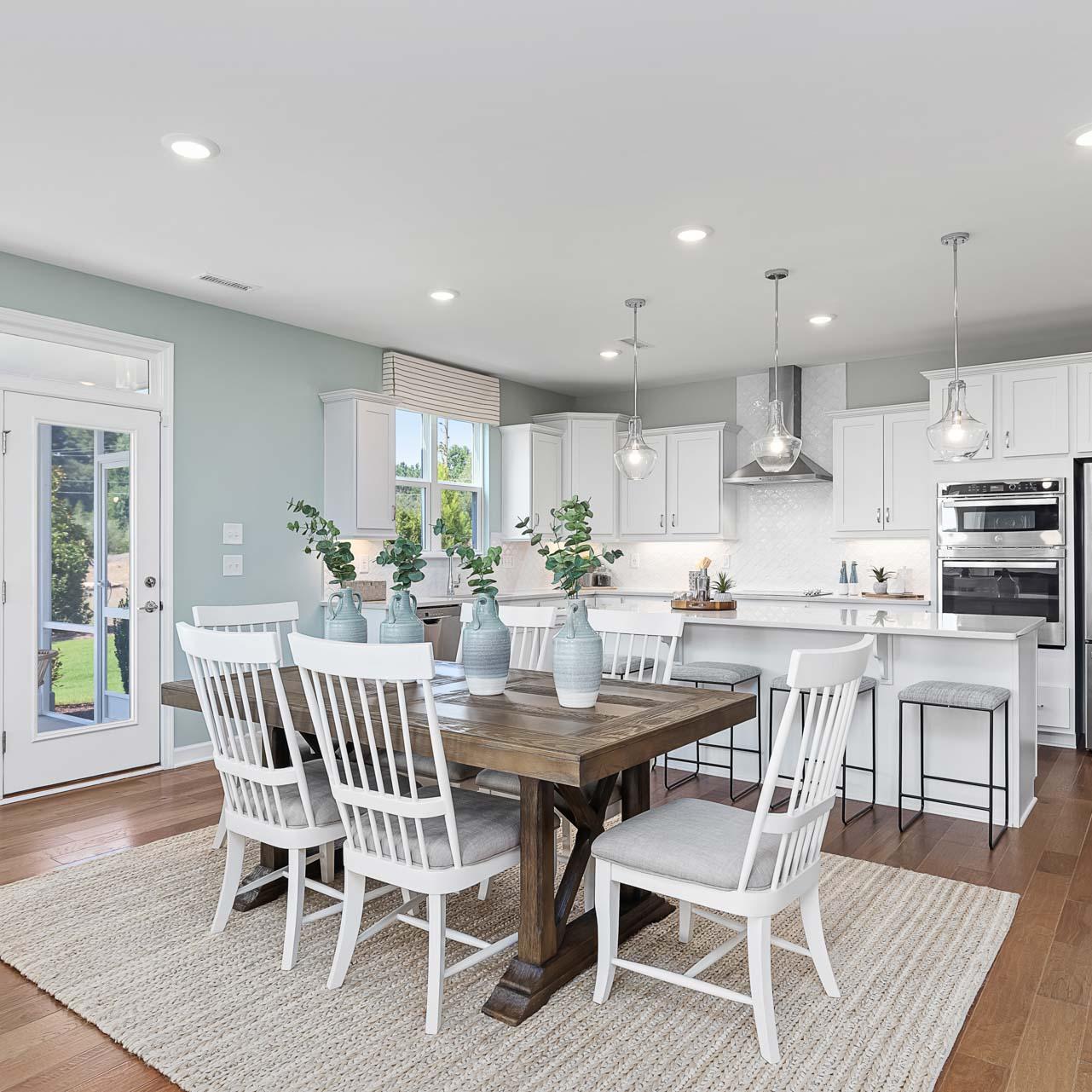 Lovely modern farmhouse kitchen inside a Davidson Home