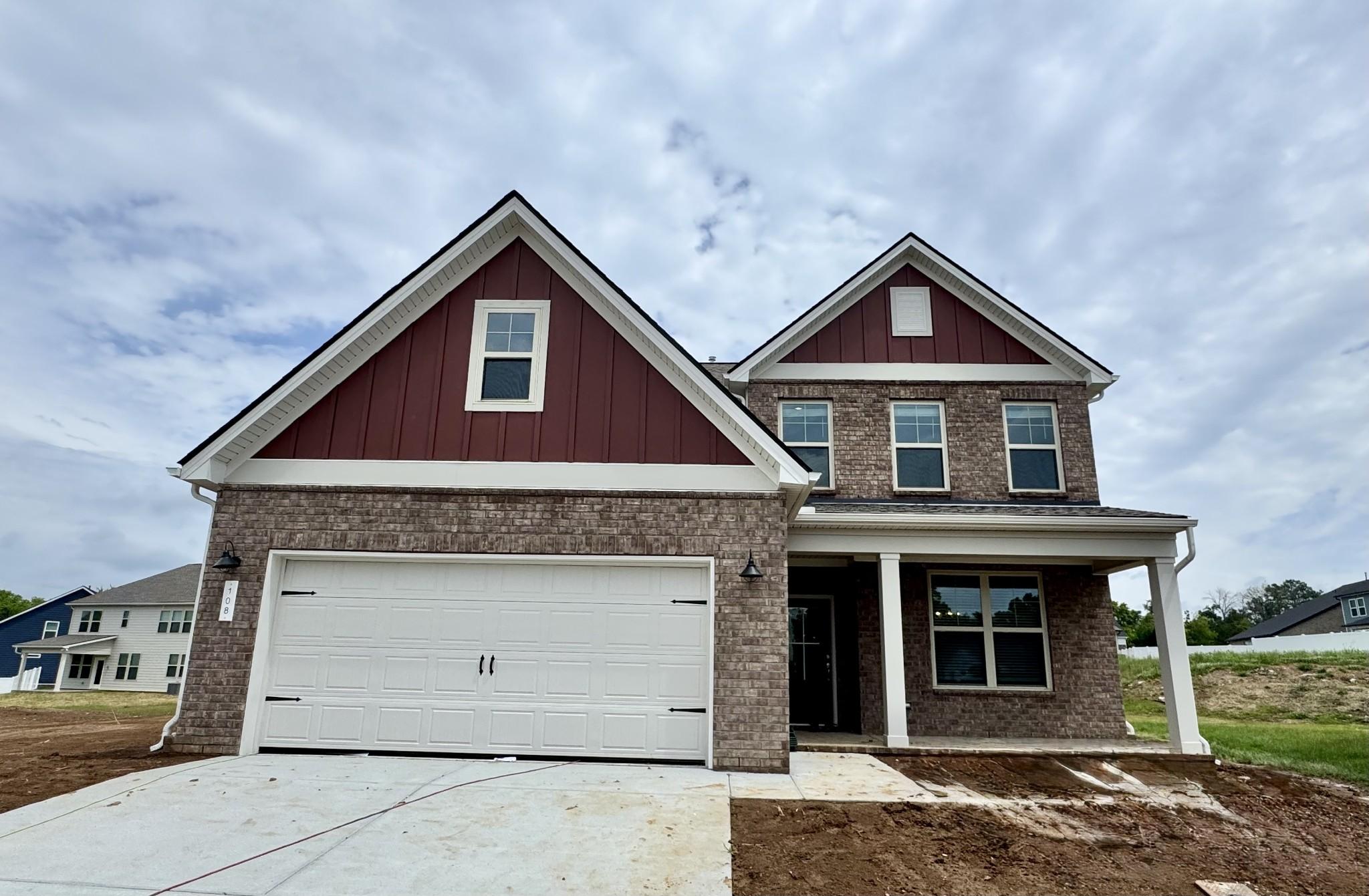 Exterior view of Davidson Homes' New Home at 108 Barnwood Rd
