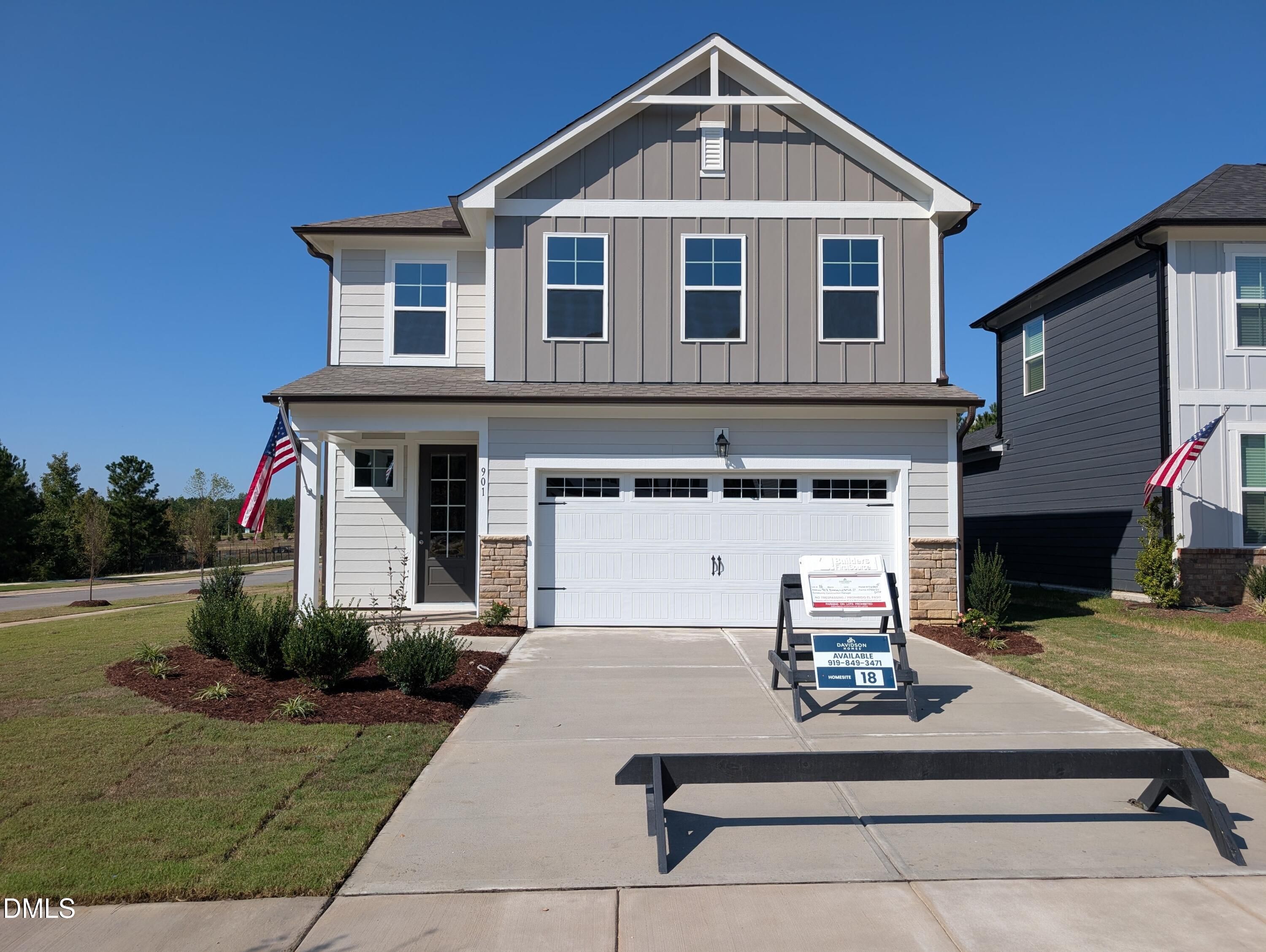 Exterior view of Davidson Homes' New Home at 901 Diana Victoria Court