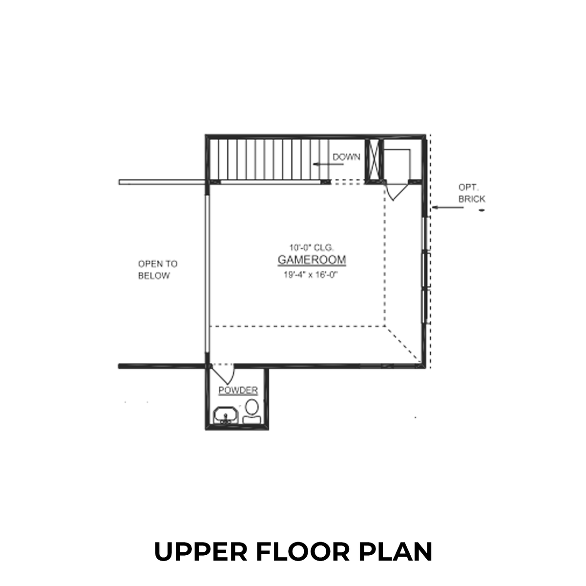 2 - The Collin A buildable floor plan layout in Davidson Homes' Hannah Heights community.
