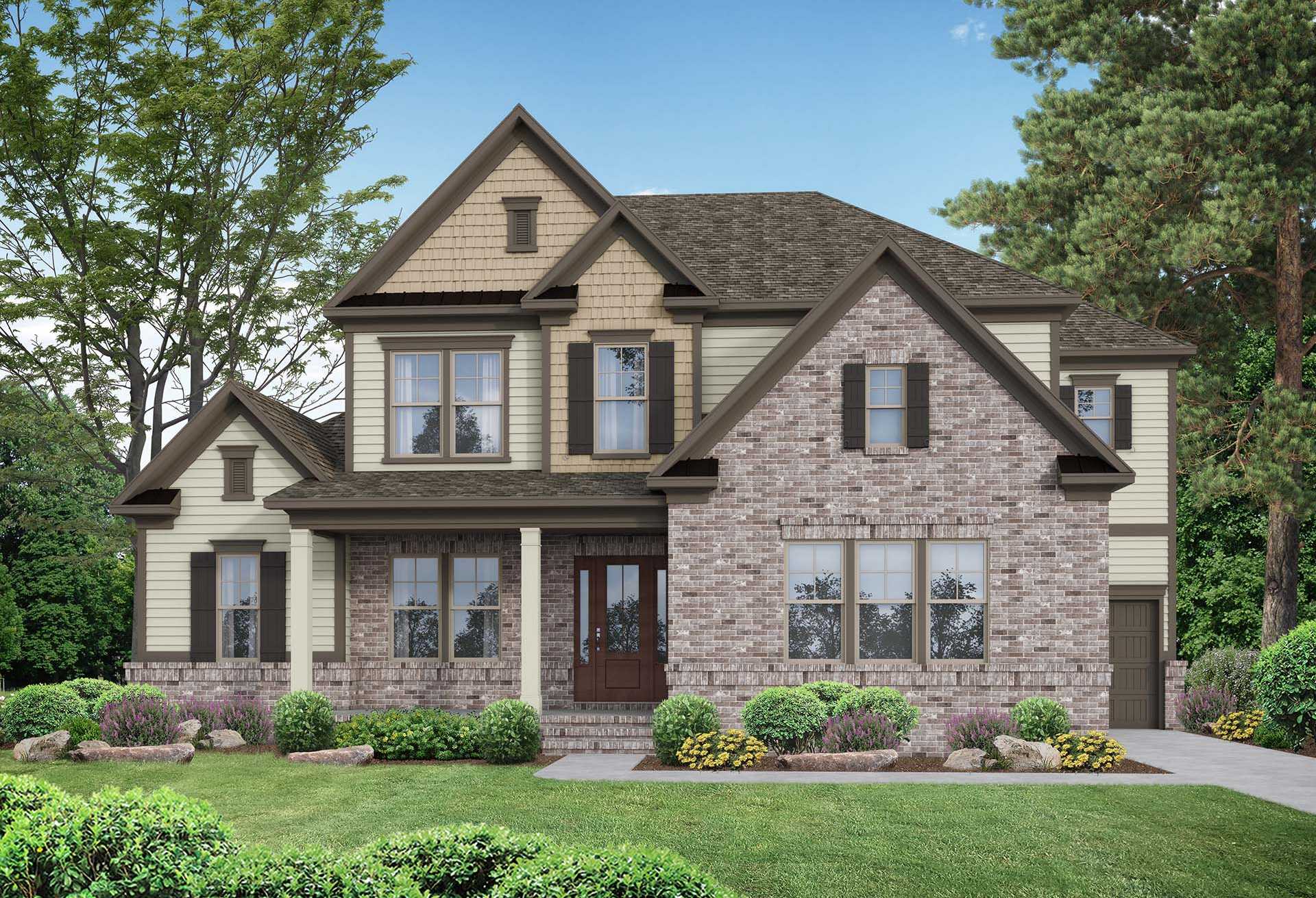 Exterior view of Davidson Homes' The Albany A Floor Plan