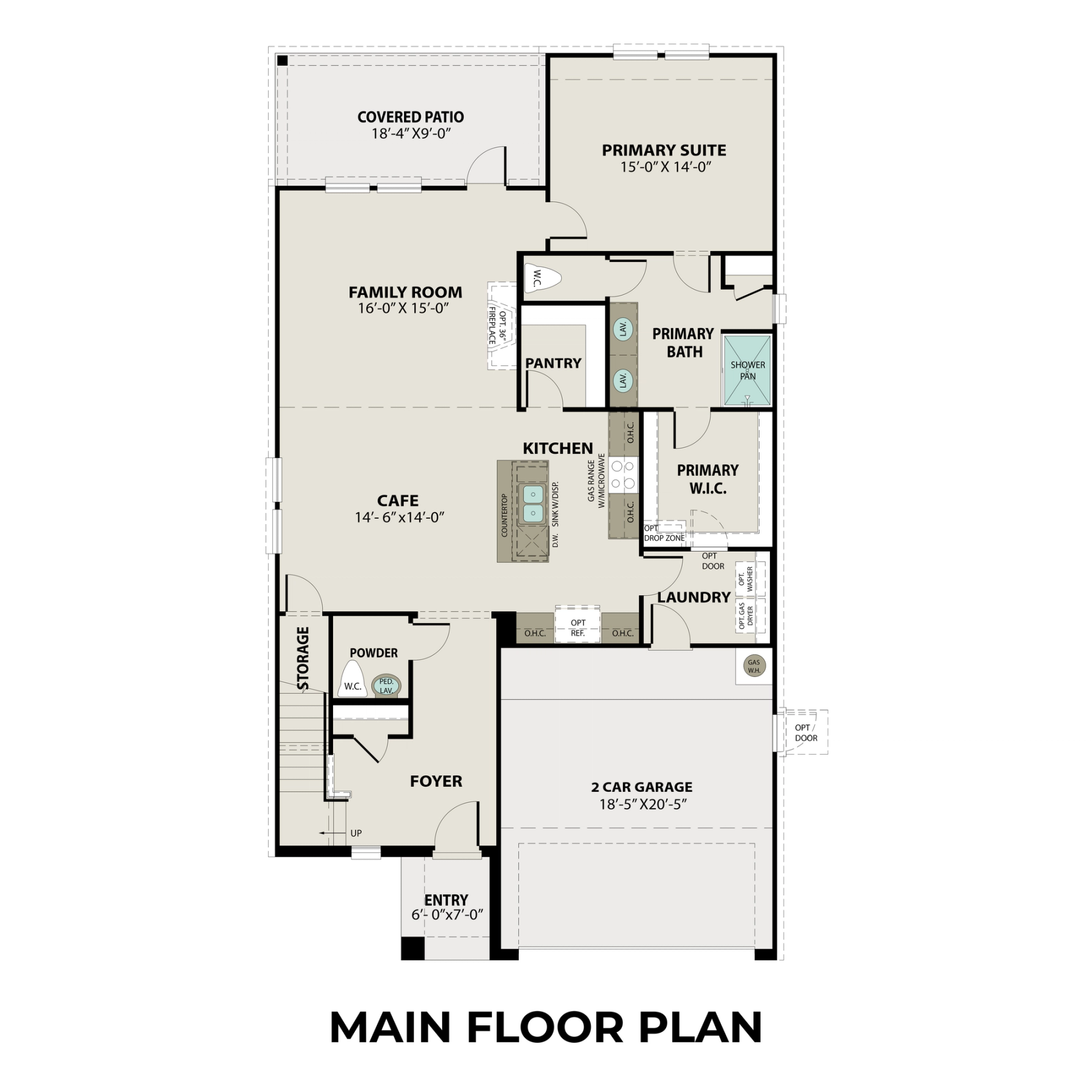1 - The Tierra A buildable floor plan layout in Davidson Homes Homes' Enclave at Newport community.