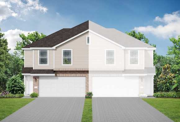 Exterior view of Davidson Homes' The Lily A Floor Plan