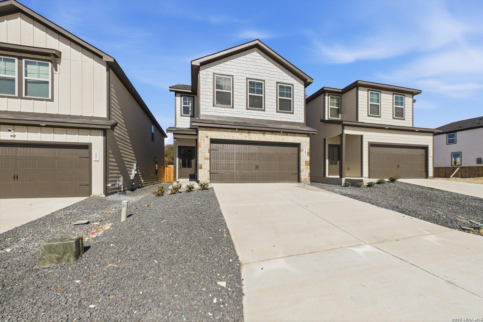 Modern 2-story 4-bedroom home with 2-car garage by Davidson Homes, The Gillian B in Meadows at Oak Creek, San Antonio, Texas