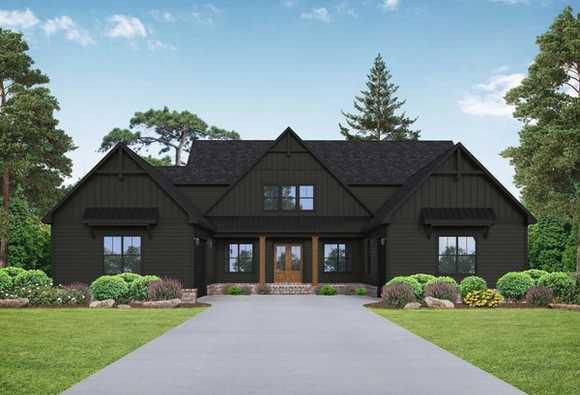 Exterior view of Davidson Homes' The Cheatham A Floor Plan