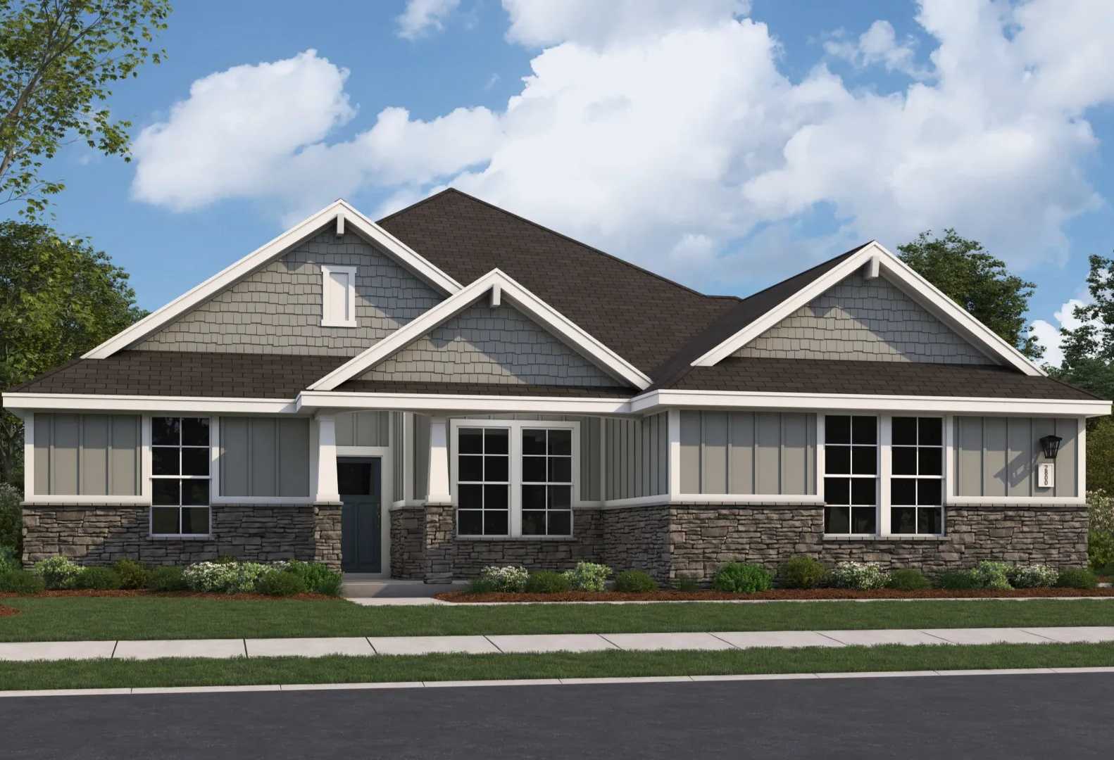 Exterior view of Evermore Homes' The Arcadia M Floor Plan