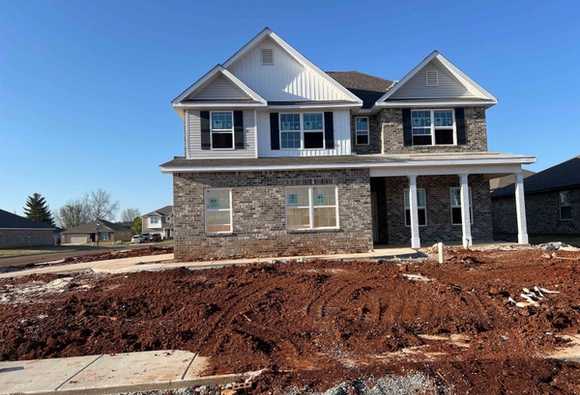 Exterior view of Davidson Homes' New Home at 125 Hazel Pine Trail