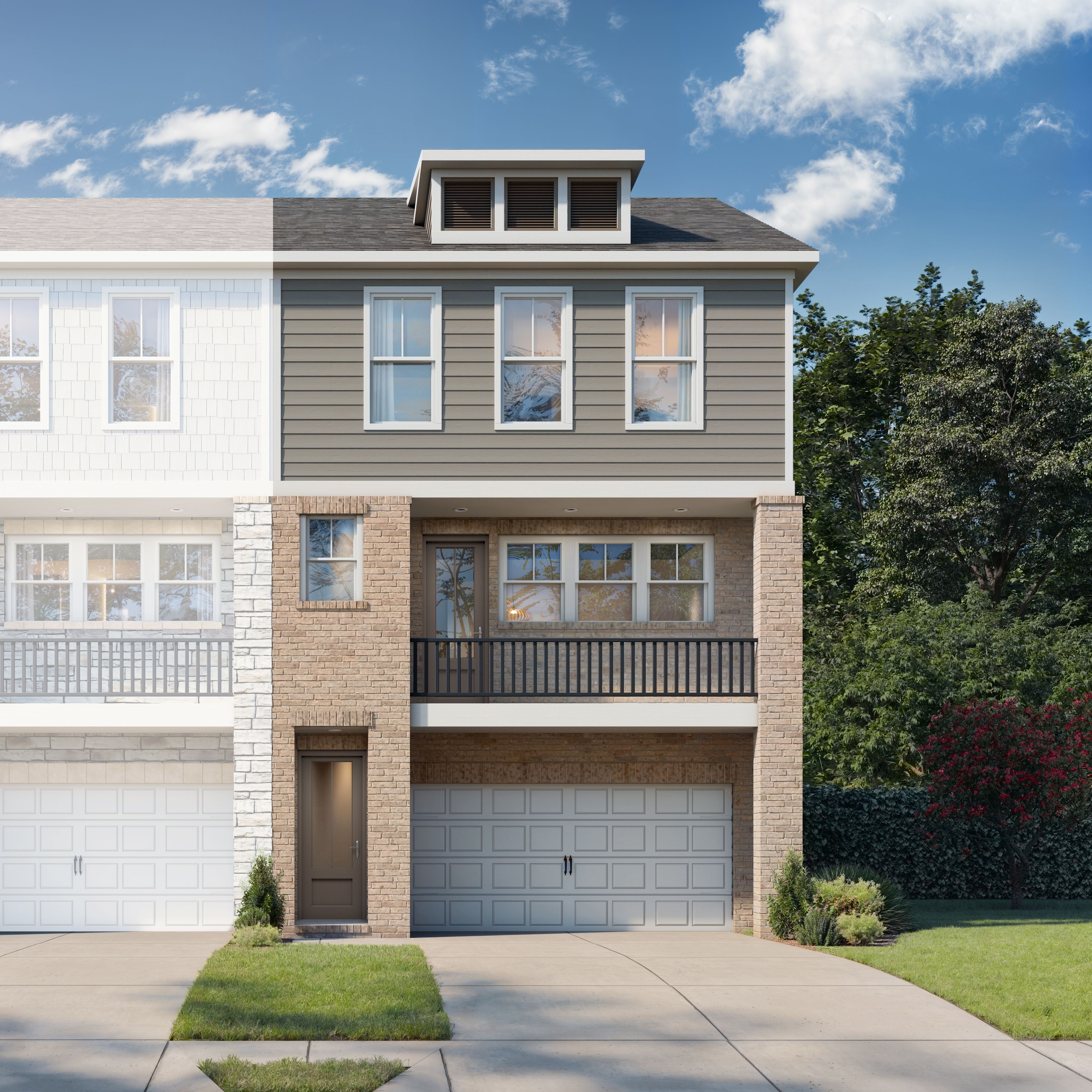 Exterior view of Davidson Homes' The Lane A Floor Plan