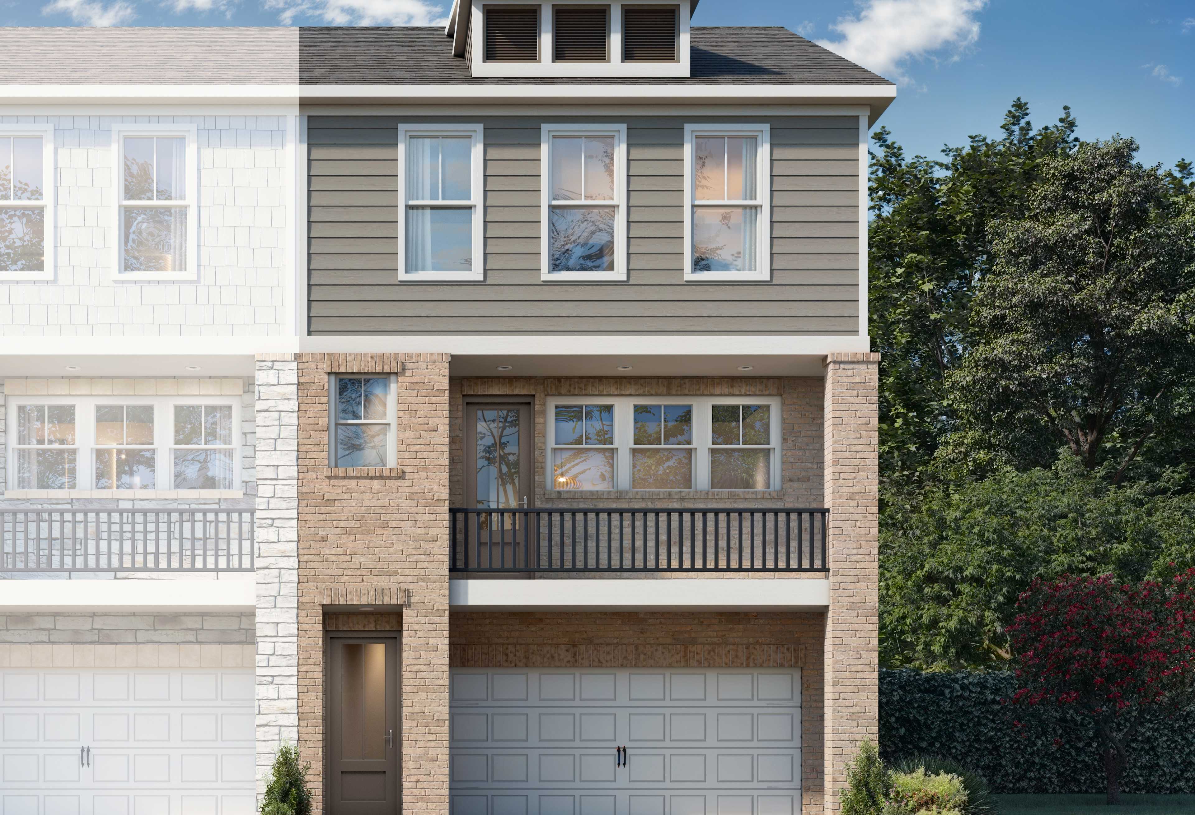 Exterior view of Davidson Homes' The Lane A Floor Plan