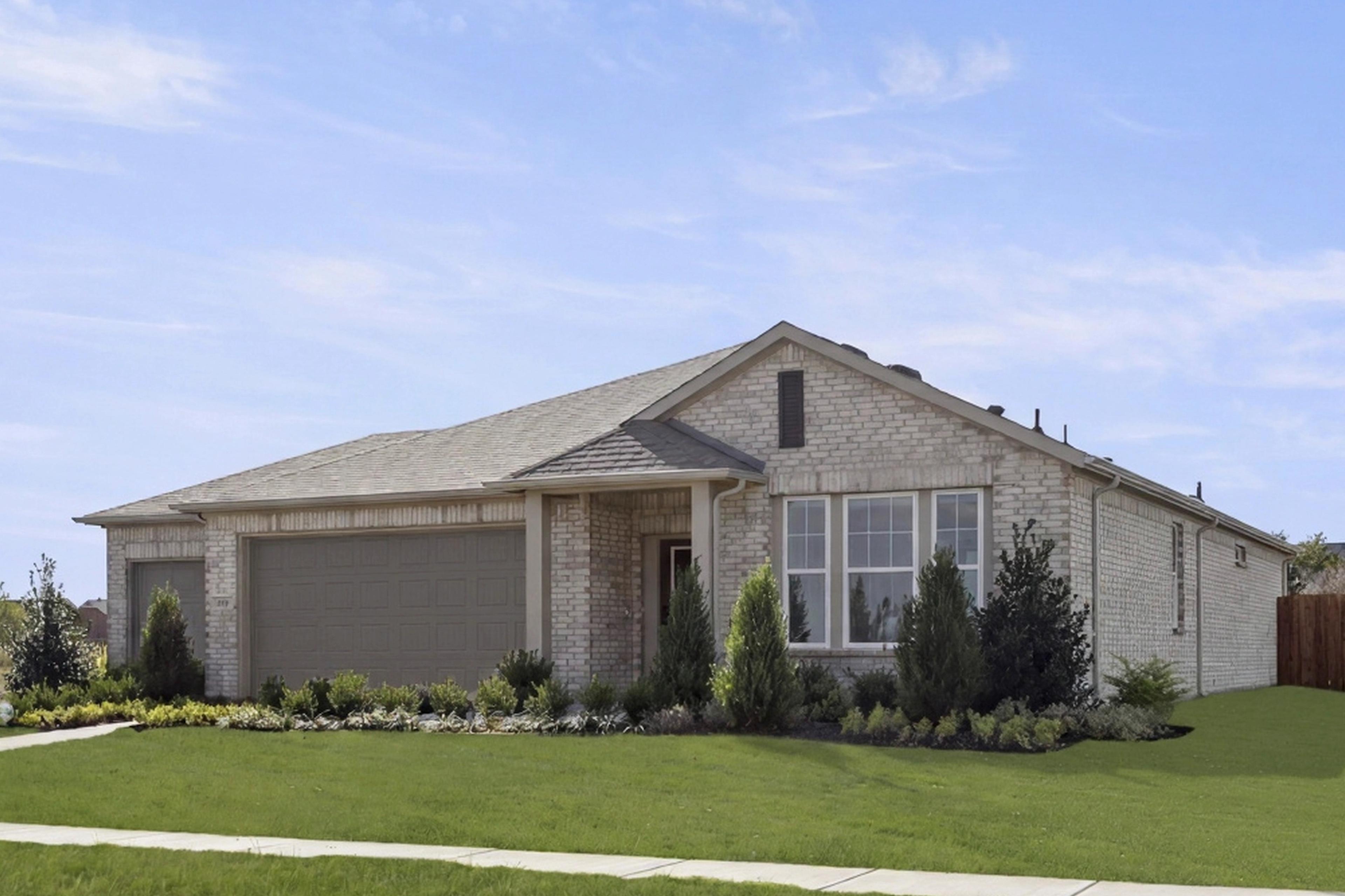 One-story with brick and a three-car garage located in Josephine, TX