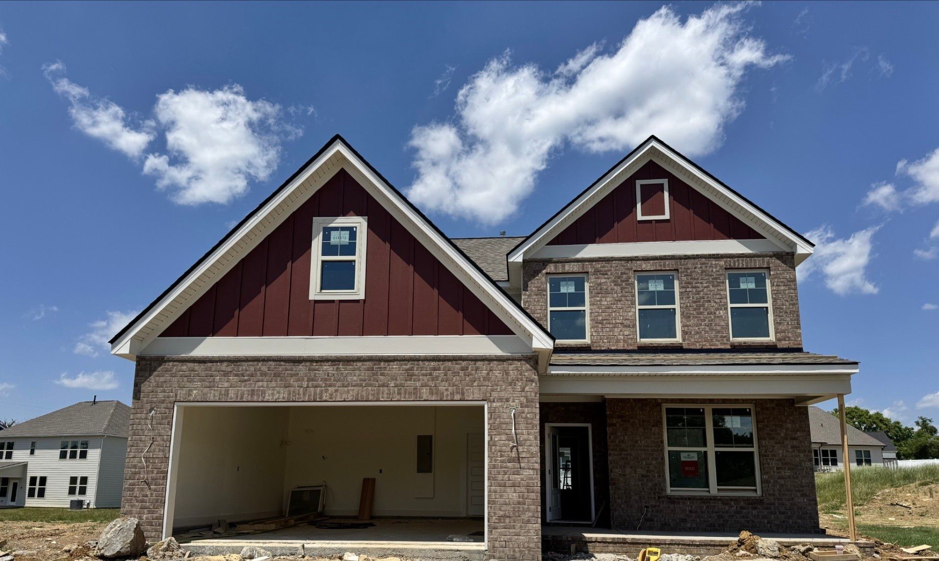 Exterior view of Davidson Homes' New Home at 108 Barnwood Rd