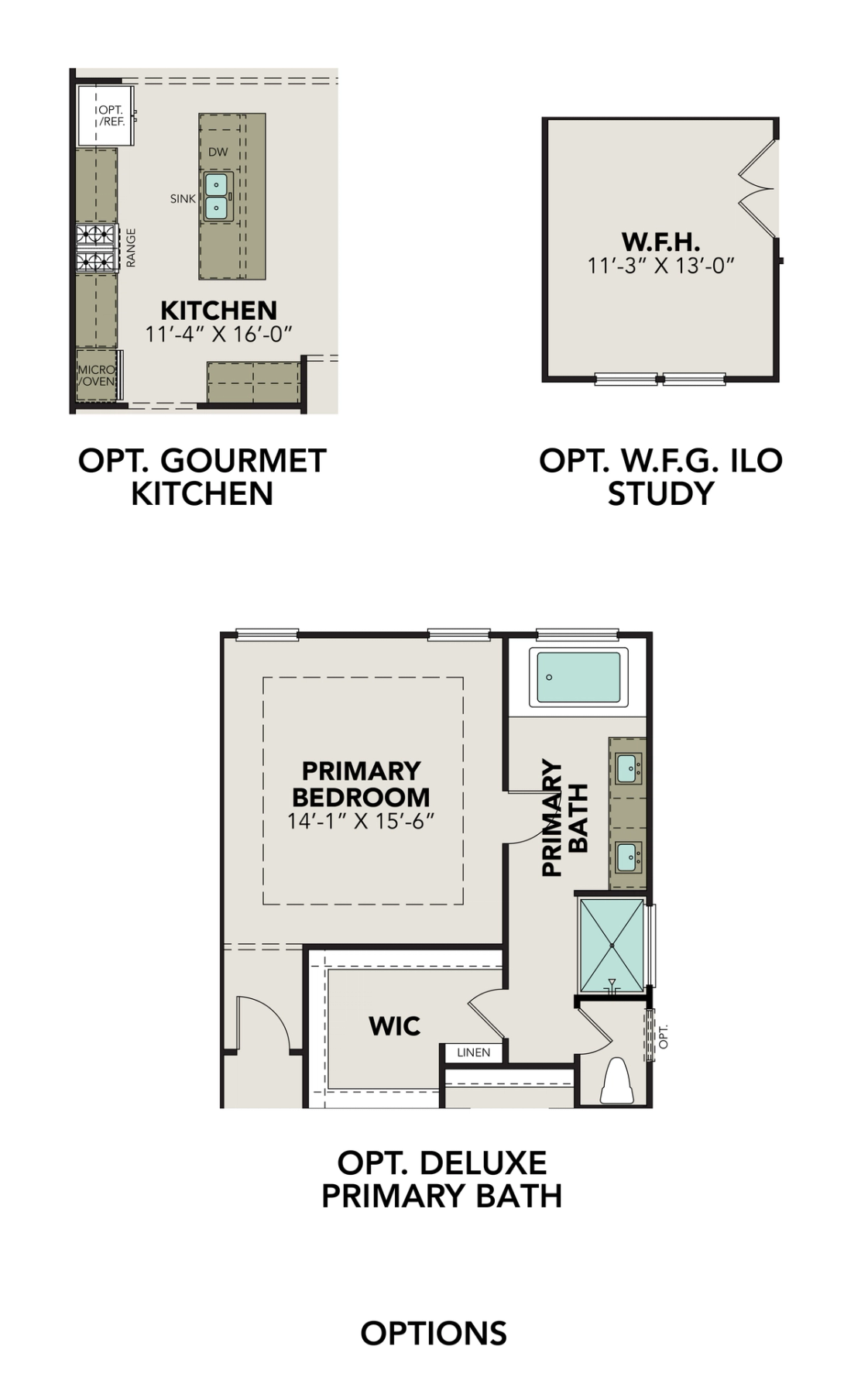 2 - The Glenwood D buildable floor plan layout in Davidson Homes Homes' Hannah Heights community.