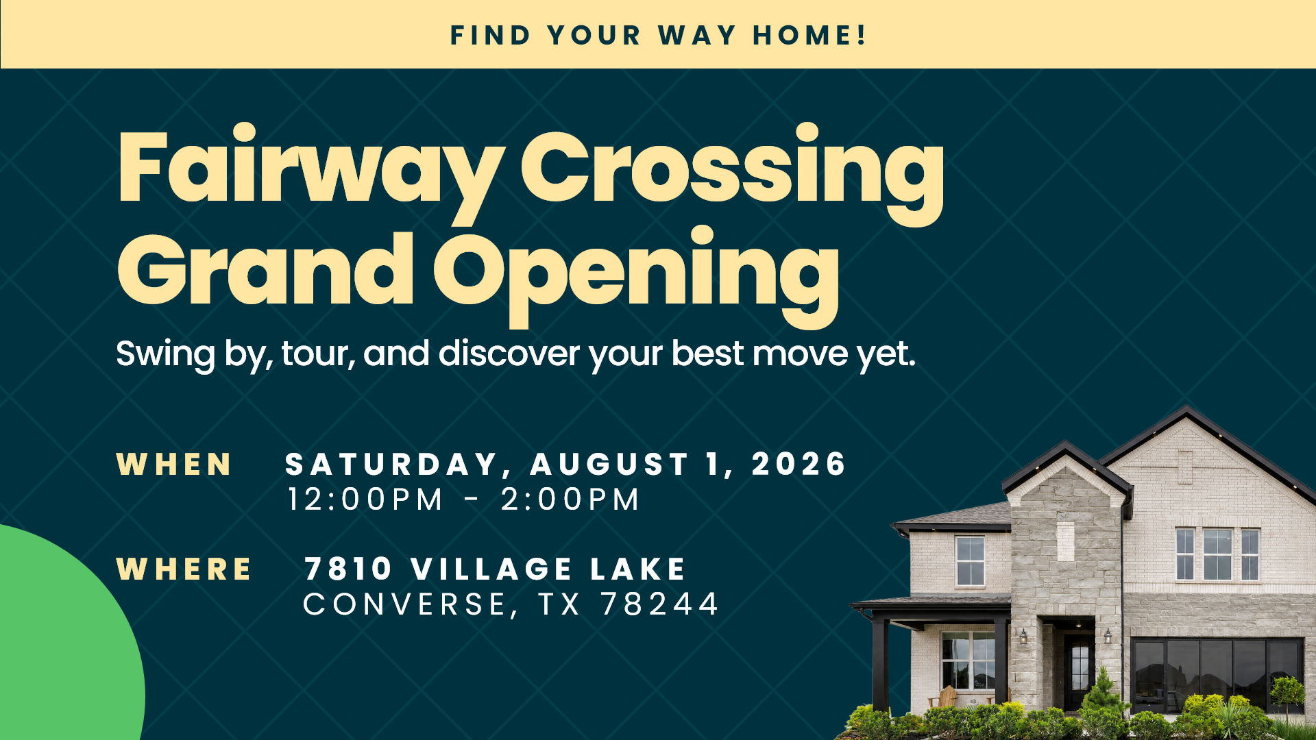 Grand Opening - Summer's Last Swing!