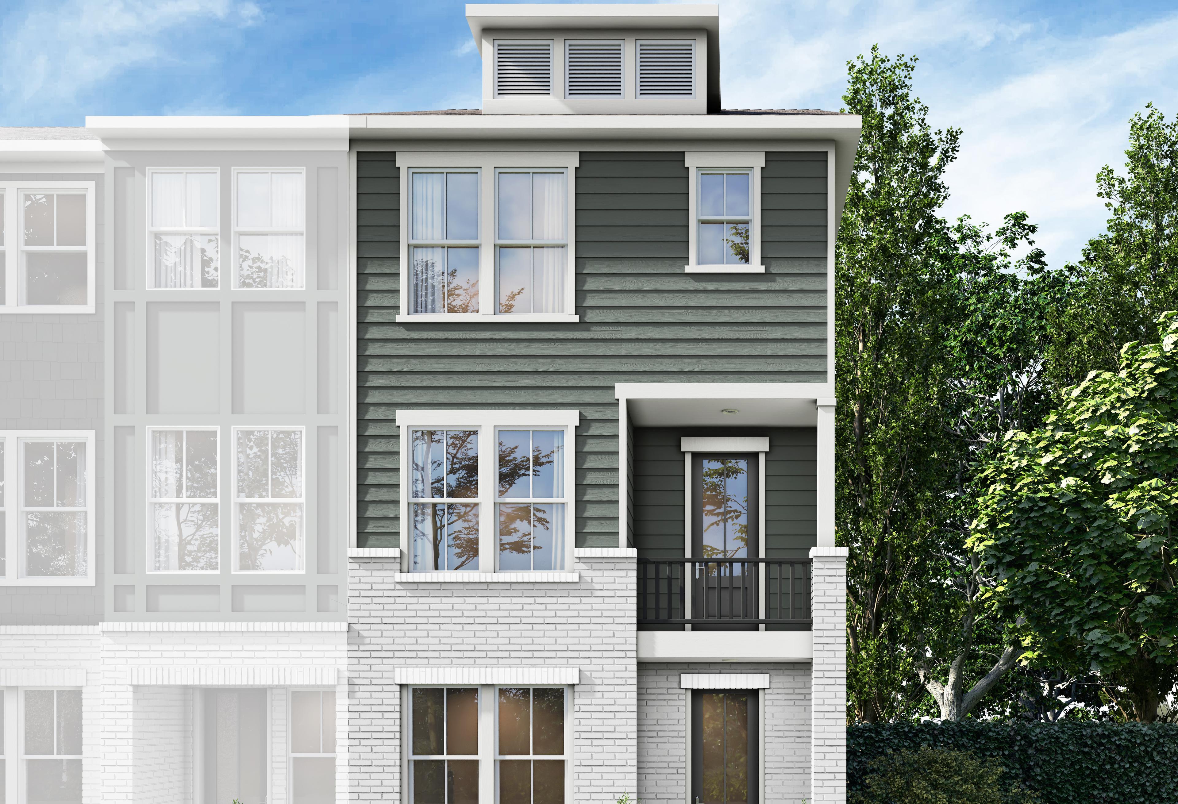 Exterior view of Davidson Homes' The Porter A Floor Plan