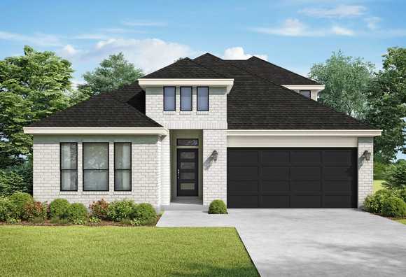 Exterior view of Davidson Homes' The Collin A Floor Plan