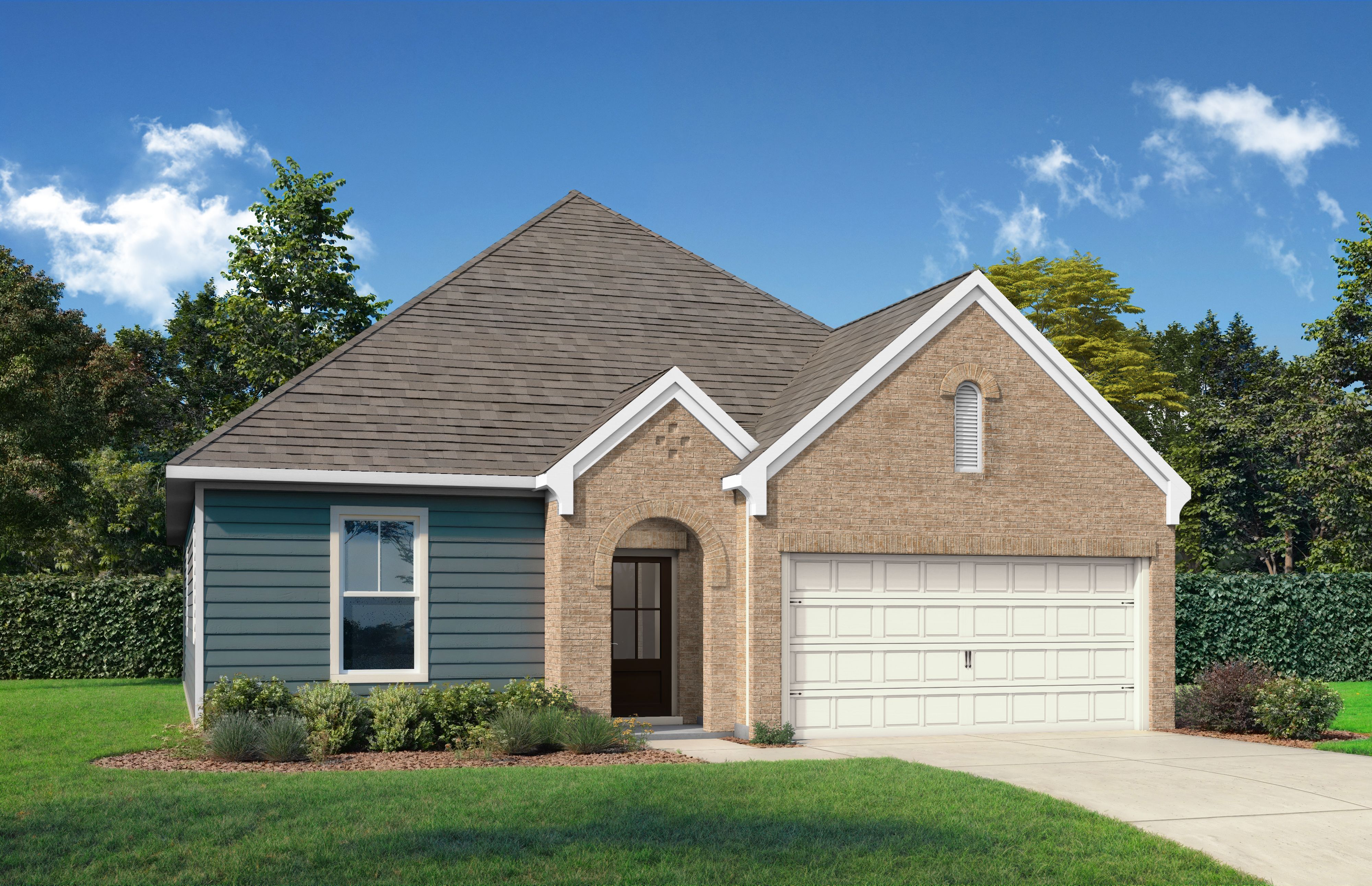 Exterior view of Davidson Homes' The Prairie B Floor Plan