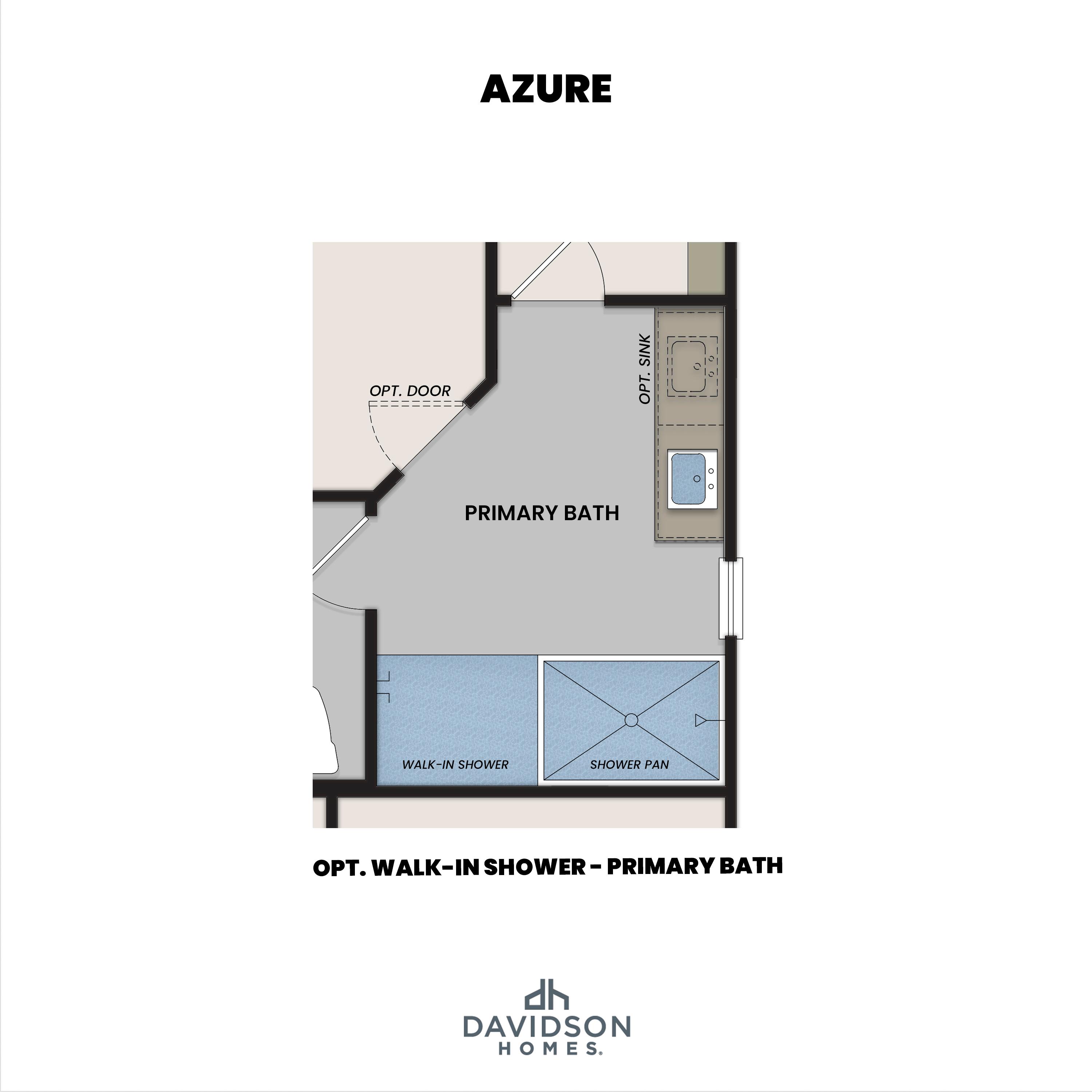 6 - The Azure A buildable floor plan layout in Davidson Homes Homes' North Ridge at Pronghorn Ranch community.