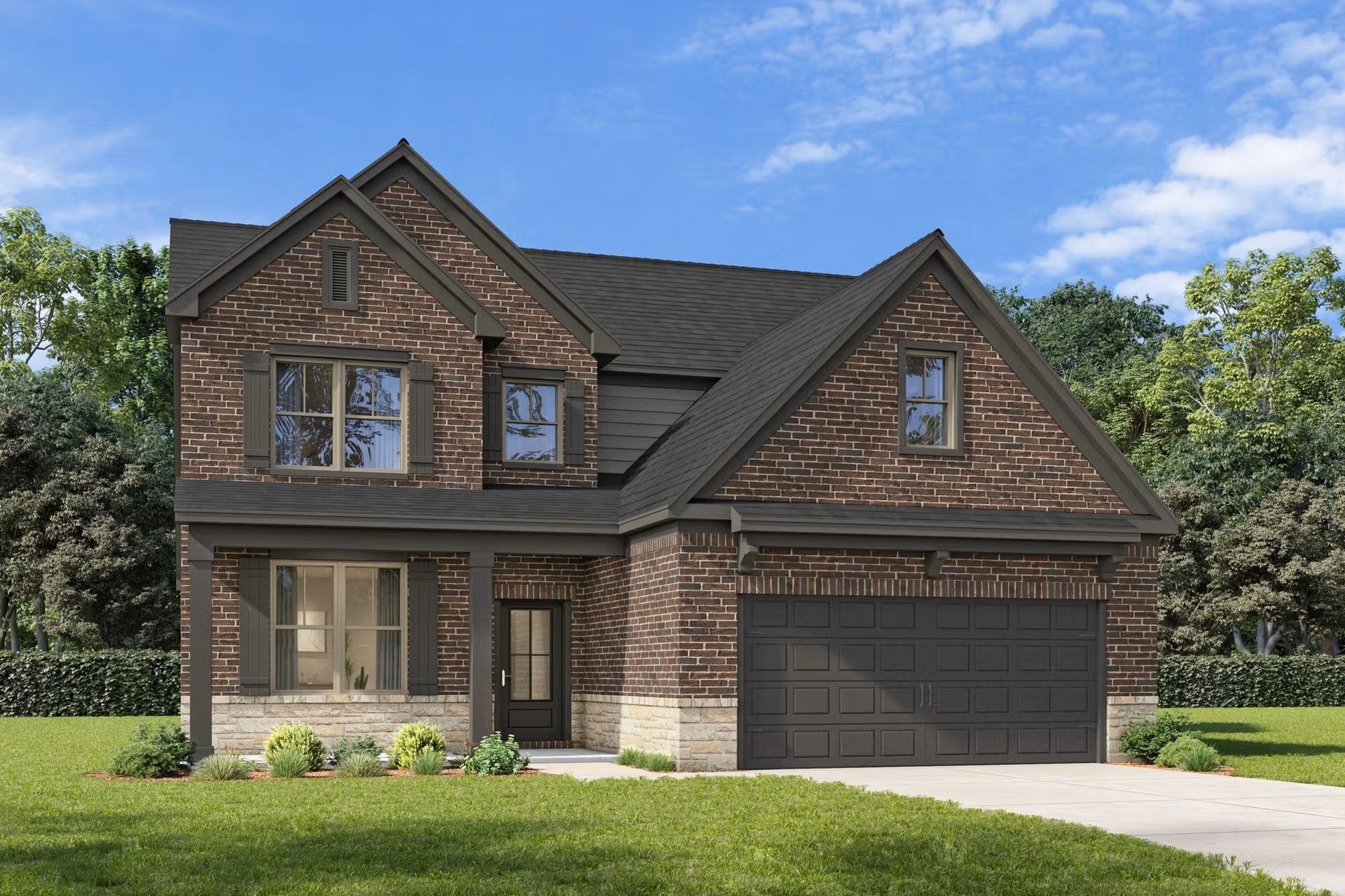Exterior view of Davidson Homes' New Home at 1604 Shenandoah Trail