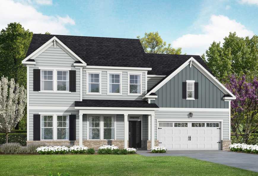 Exterior view of Davidson Homes' The Belmont Floor Plan