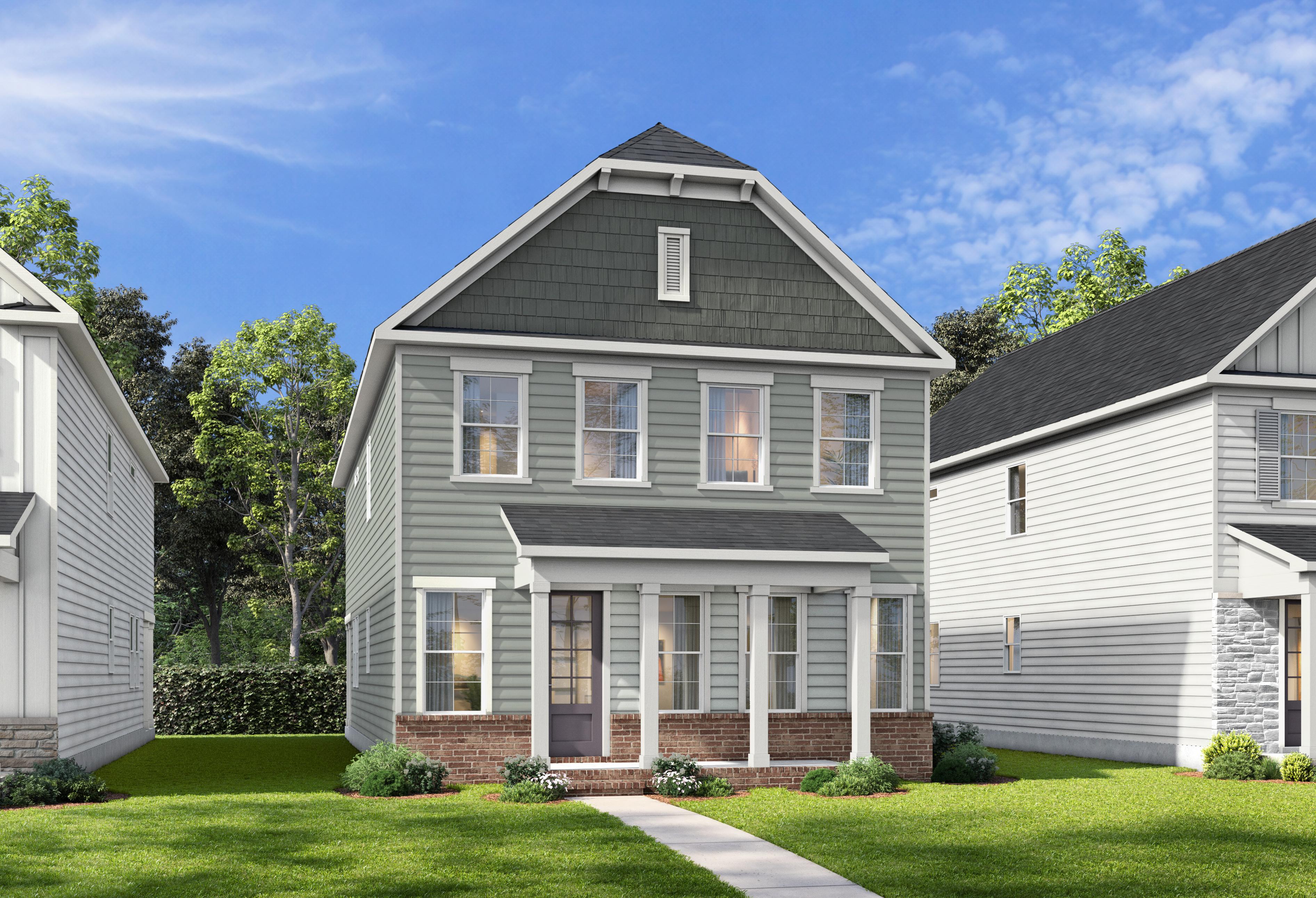 Exterior view of Davidson Homes' The Harris A Floor Plan