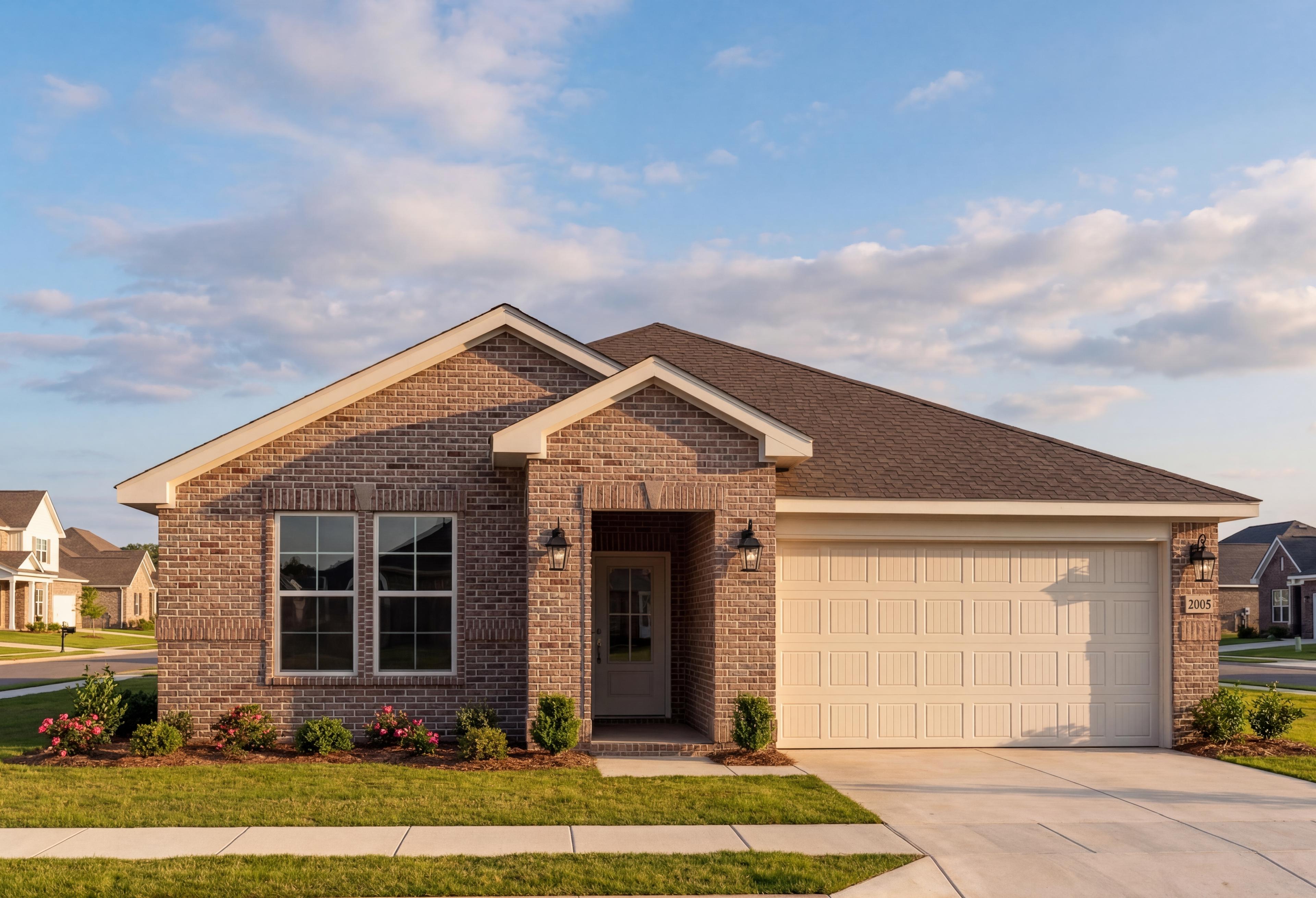 Exterior view of Davidson Homes' The Luna A Floor Plan