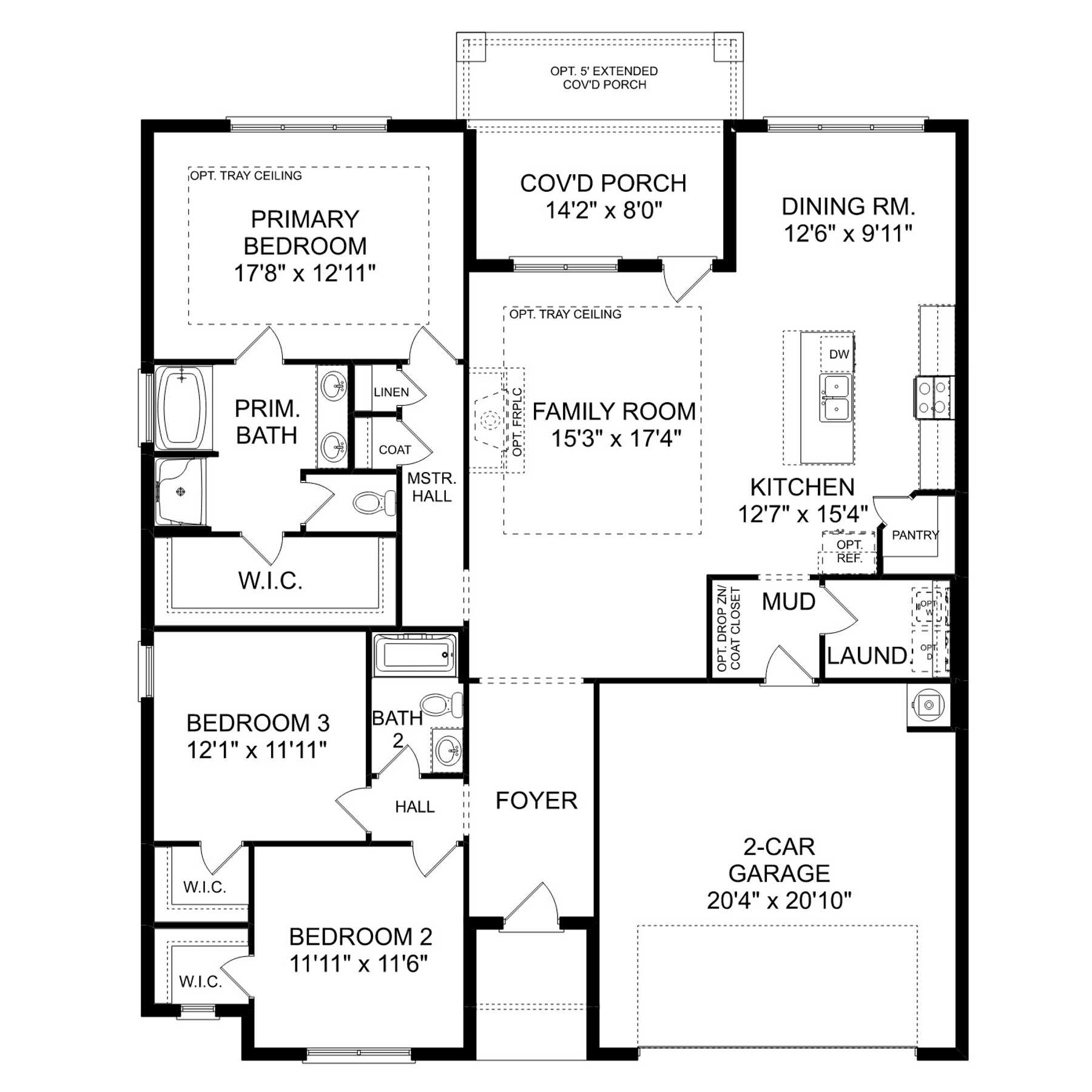 1 - The Montgomery D buildable floor plan layout in Davidson Homes Homes' Anderson Farm community.