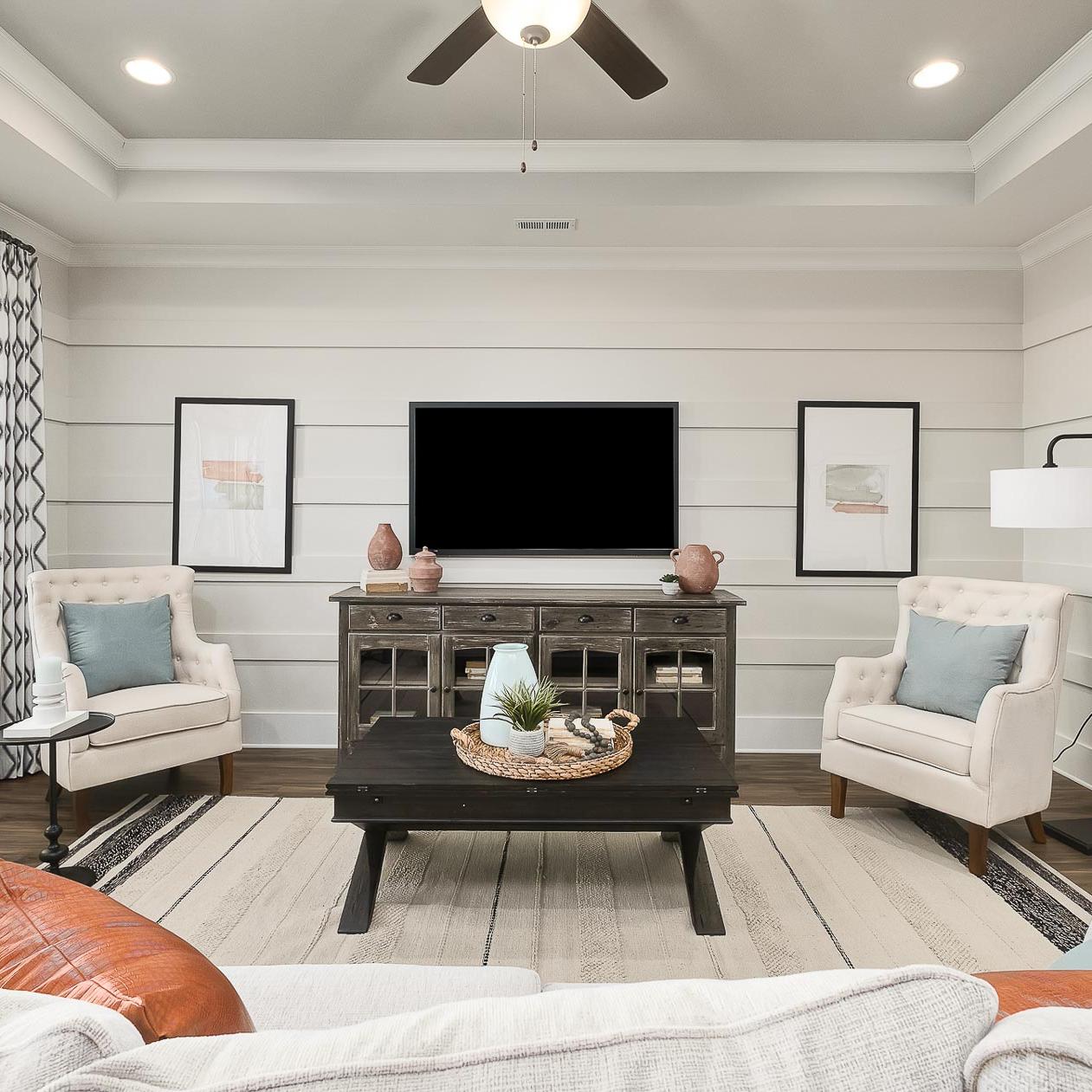 A lovely living room inside of a Davidson Home