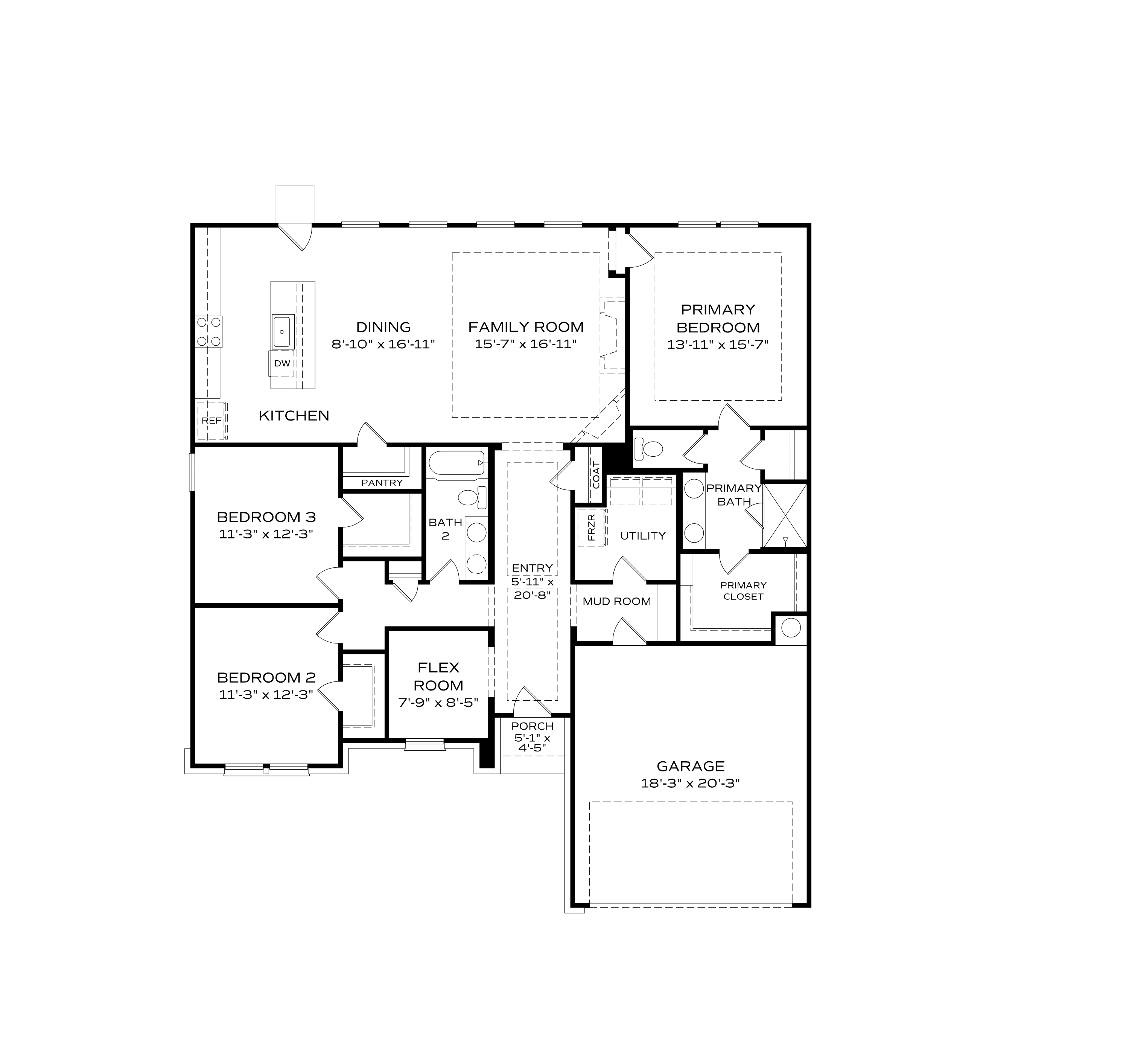1 - The Noble floor plan layout for 102 Evergreen Mill Ln in Evermore Homes Homes' Evergreen Mill community.