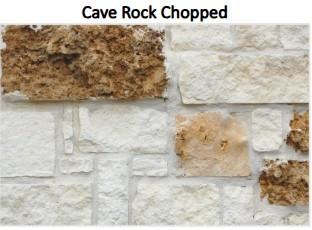 Cave Rock Chopped stone facade with beige and white blocks on Davidson Homes The Luna L in Sunterra, Katy, Texas