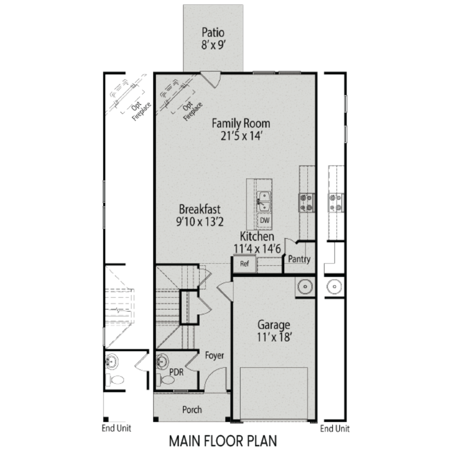 1 - The Warren Interior buildable floor plan layout in Davidson Homes Homes' Springvale community.