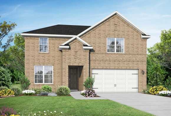 Exterior view of Davidson Homes' The Sequoia A Floor Plan