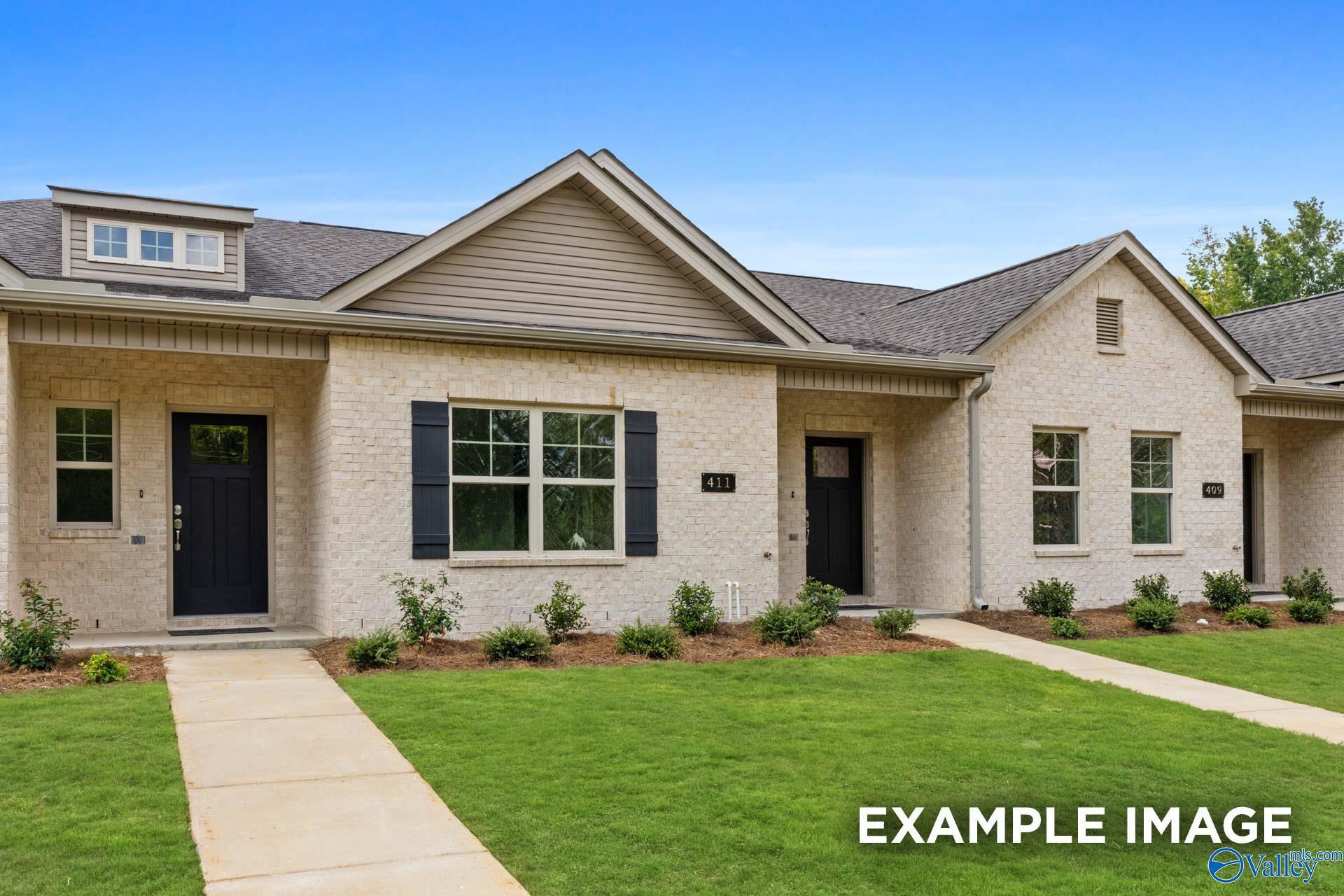 The Camilla D floor plan by Davidson Homes in The Retreat at Cain Park, Hartselle, Alabama featuring brick exterior.