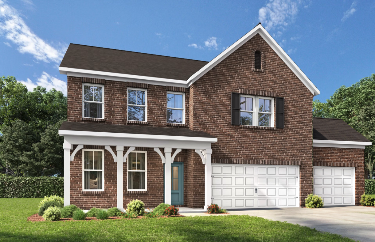 Exterior view of Davidson Homes' The Beech F 3-Car Floor Plan