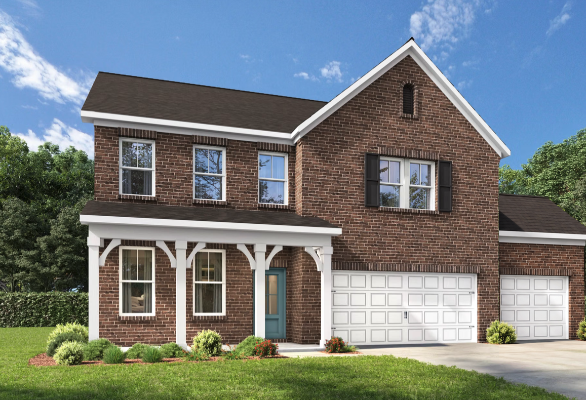 Exterior view of Davidson Homes' The Beech F 3-Car Floor Plan